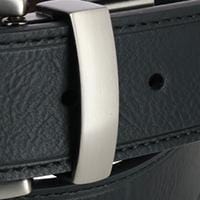 Columbia Men's Reversible Dress Belt with Embossed Buckle - Black/Brown