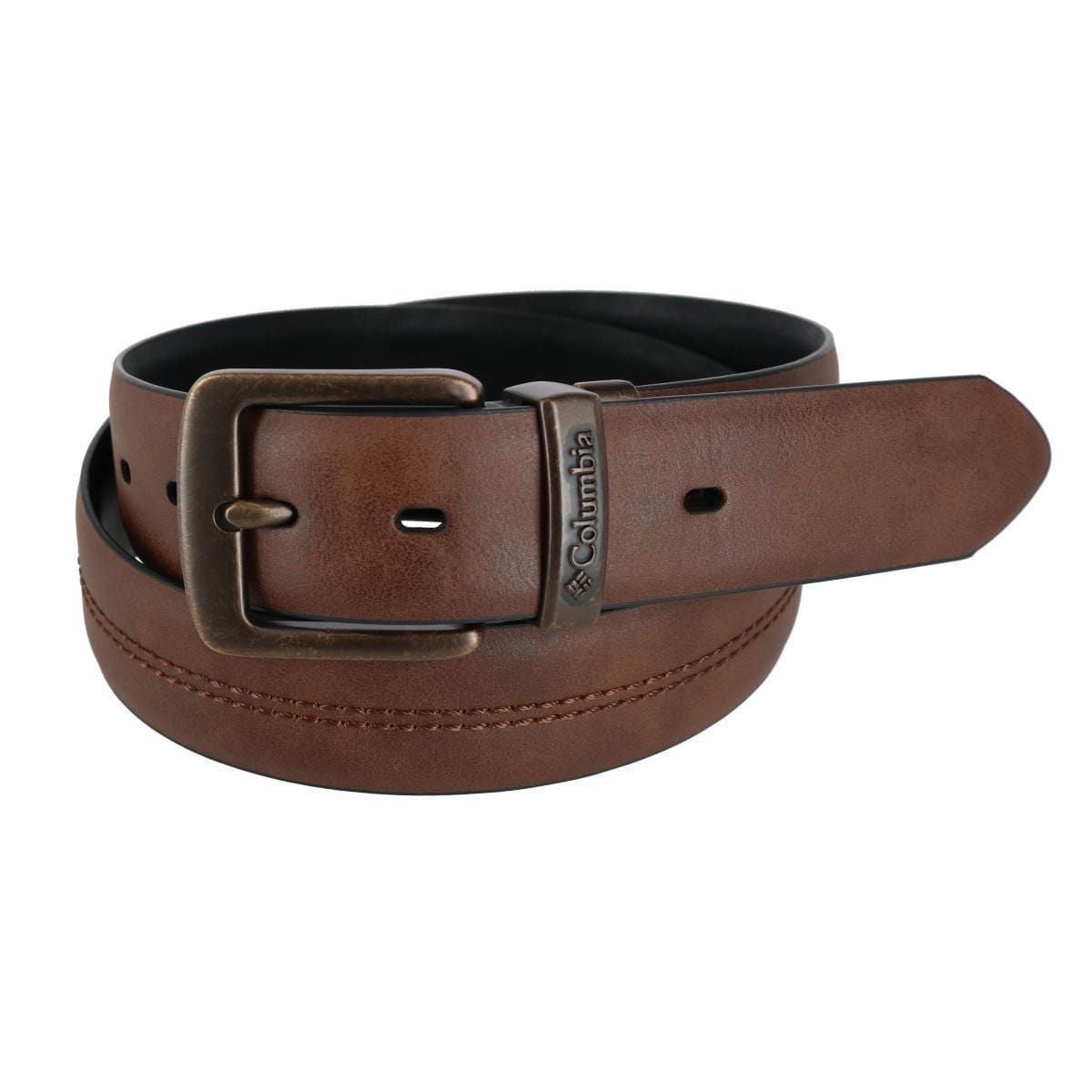 Columbia Men's 38mm Reversible Jean Belt with Active Stretch - Black/Brown