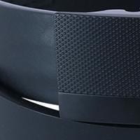 Kenneth Cole Men's Matte Plaque Compression Buckled Belt - Black
