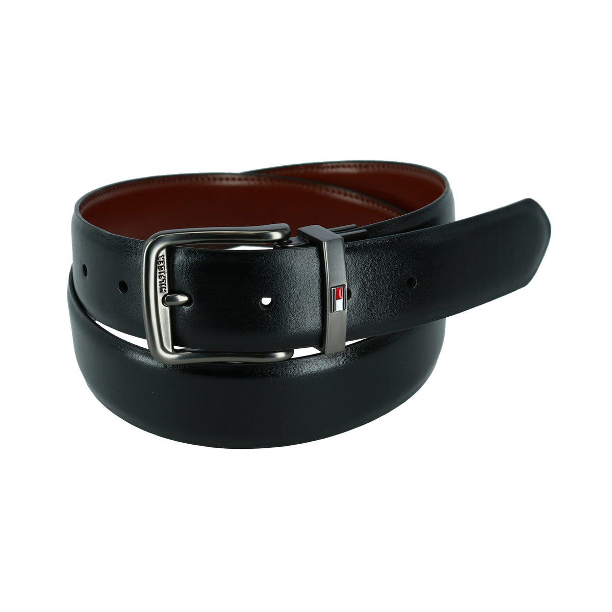 Tommy Hilfiger Men's Stretch Leather Reversible Belt - Men's Stretch Leather Reversible Belt