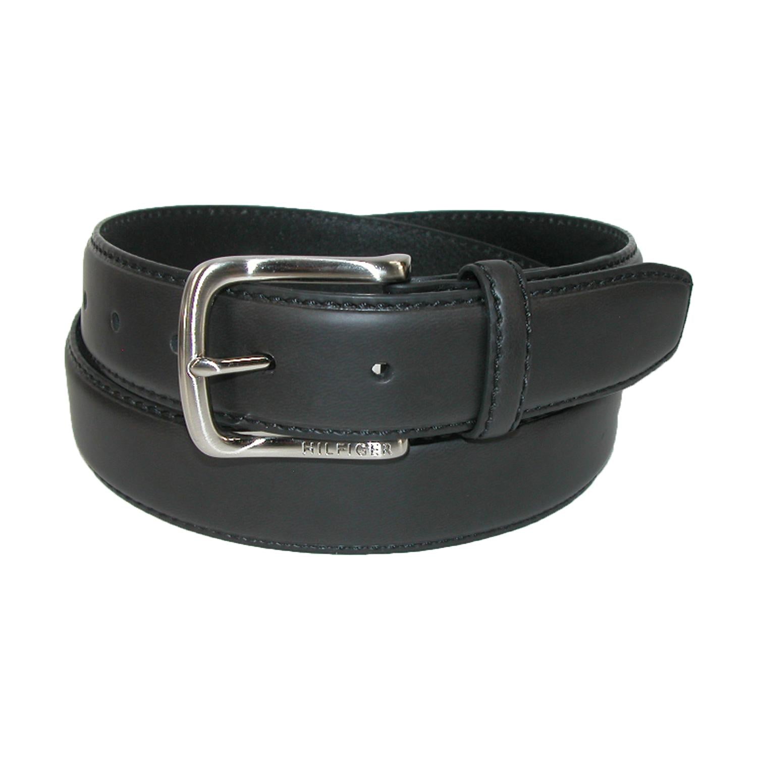 Tommy Hilfiger Men's Harness Buckle 35mm Stiched Edge Belt