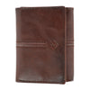 Men's RFID Protected Trifold Wallet with Double Row Stitching