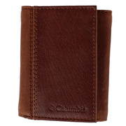 Men's Leather RFID Trifold Wallet with Front Pocket