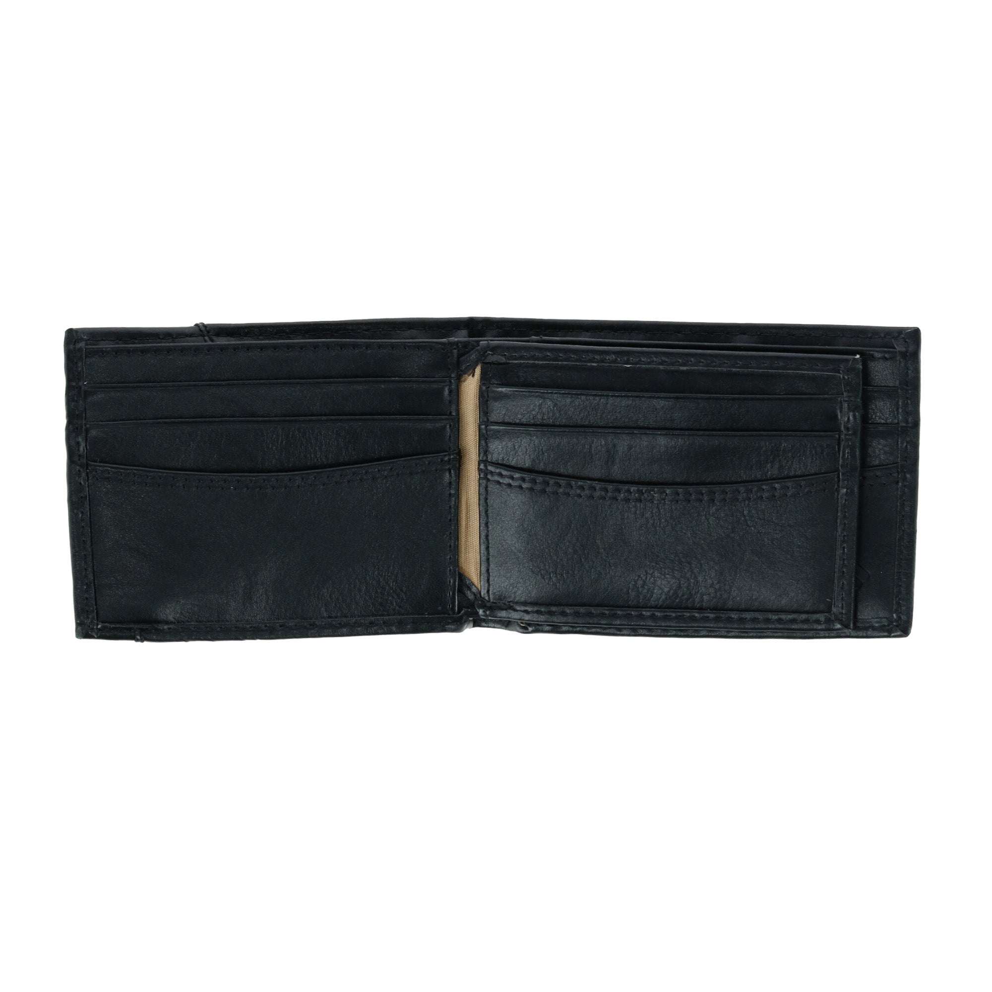 Columbia Men's Leather RFID Bifold Wallet with Exterior Pocket - Black
