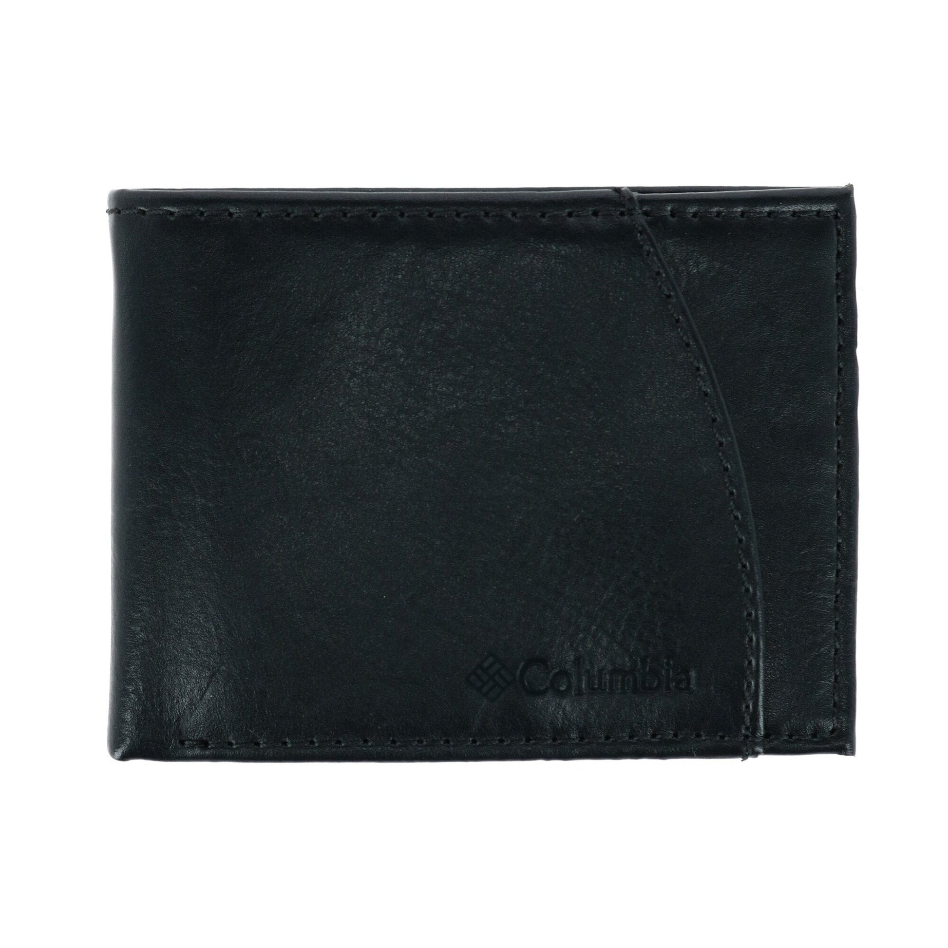 Columbia Men's Leather RFID Bifold Wallet with Exterior Pocket - Men's Leather RFID Bifold Wallet with Exterior Pocket