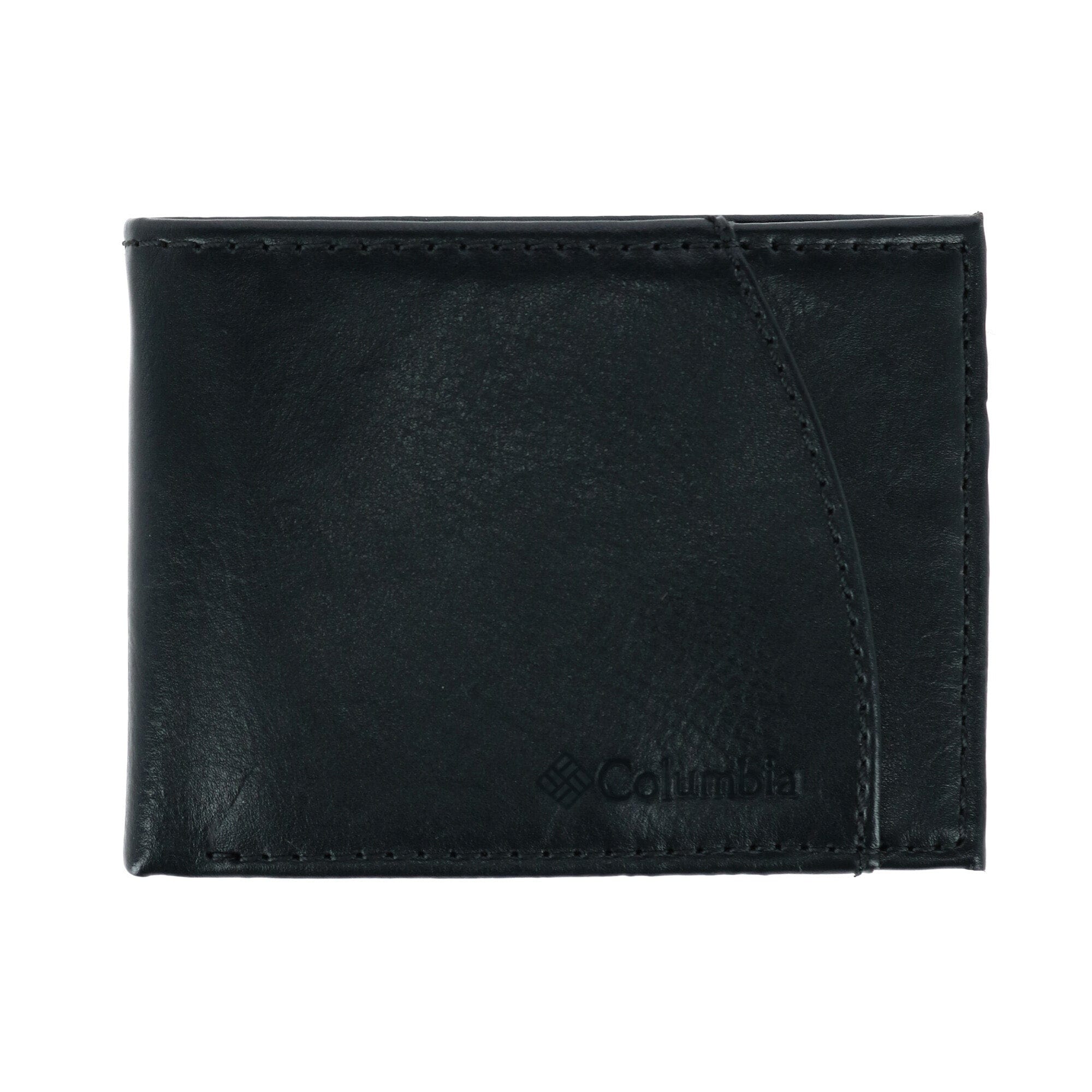 Columbia Men's Leather RFID Bifold Wallet with Exterior Pocket - Men's Leather RFID Bifold Wallet with Exterior Pocket