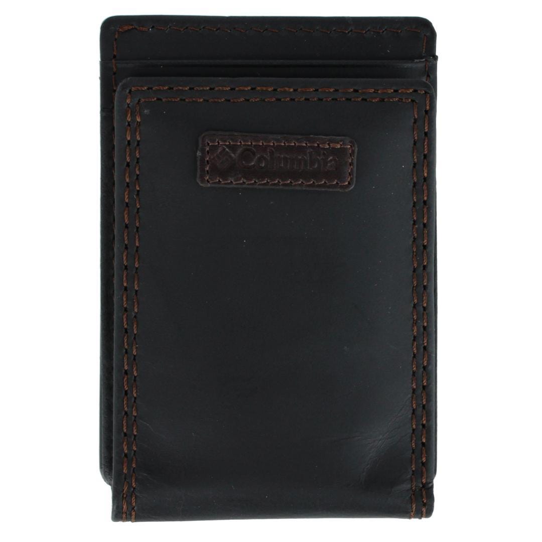 Columbia Men's Leather RFID Magnetic Front Pocket Wallet