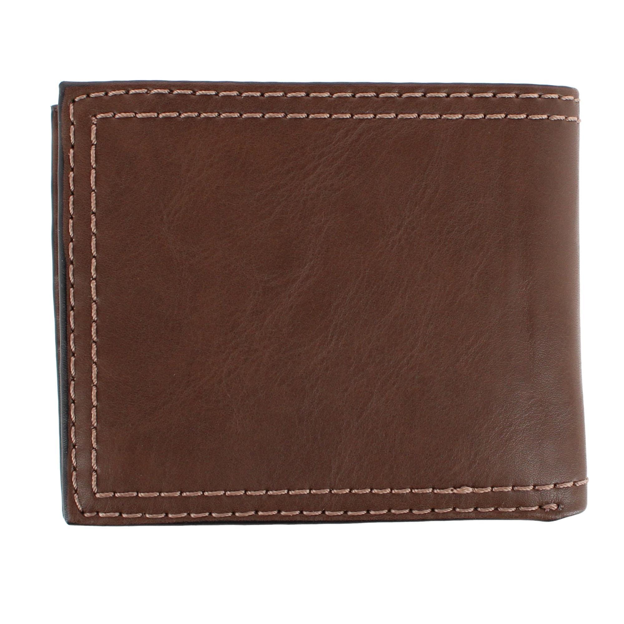 Columbia Men's RFID Protected Passcase Bifold Wallet - Brown