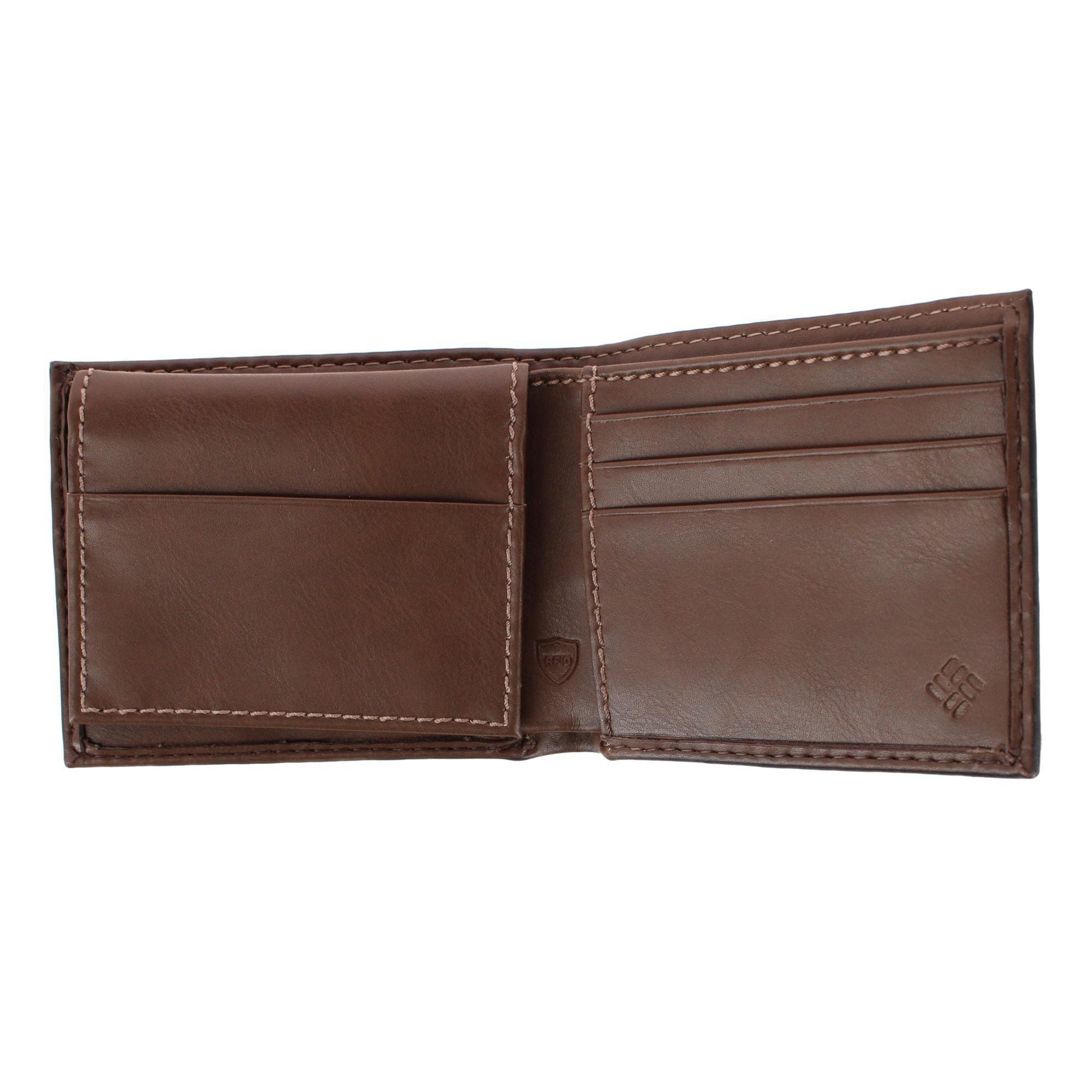 Columbia Men's RFID Protected Passcase Bifold Wallet - Brown