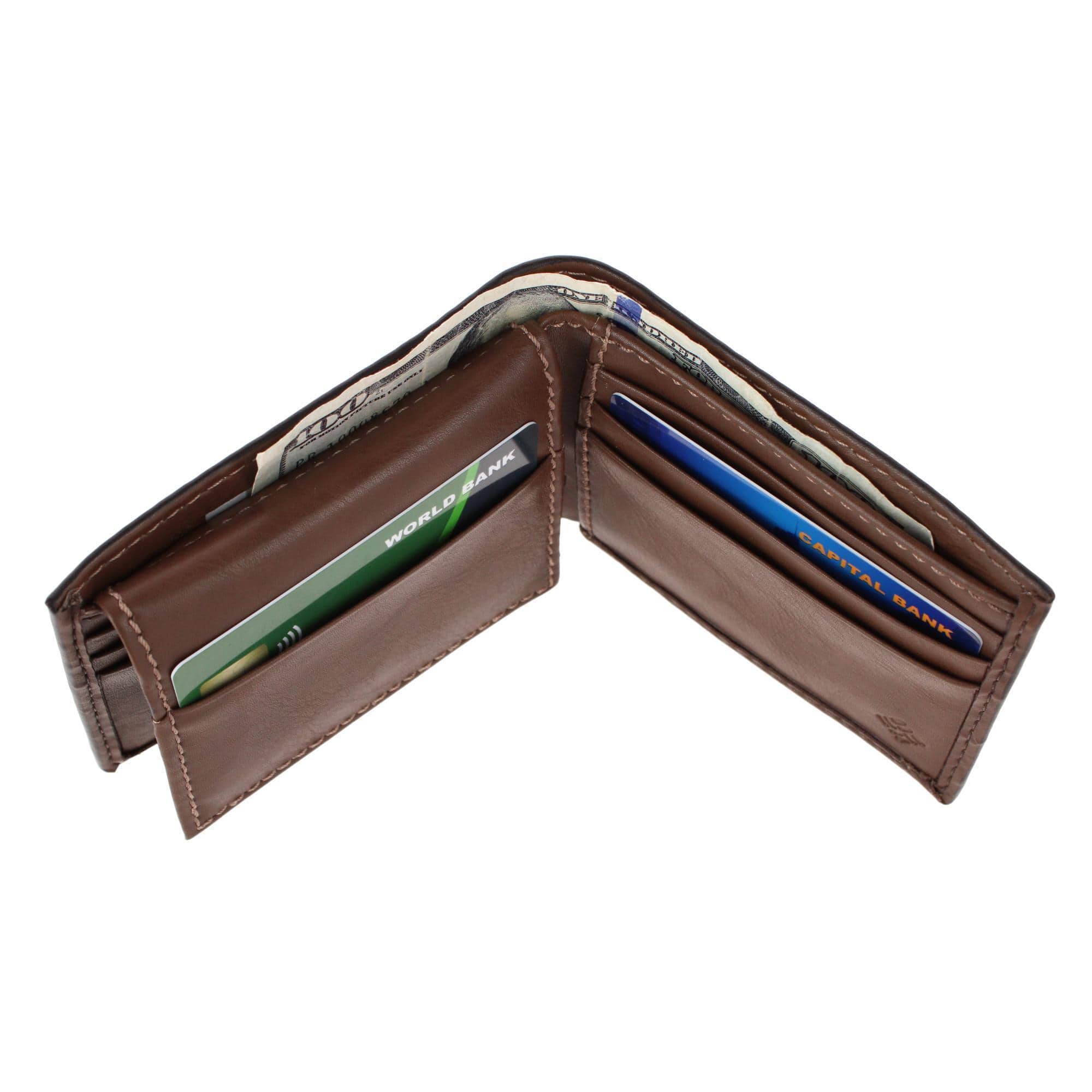 Columbia Men's RFID Protected Passcase Bifold Wallet - Brown