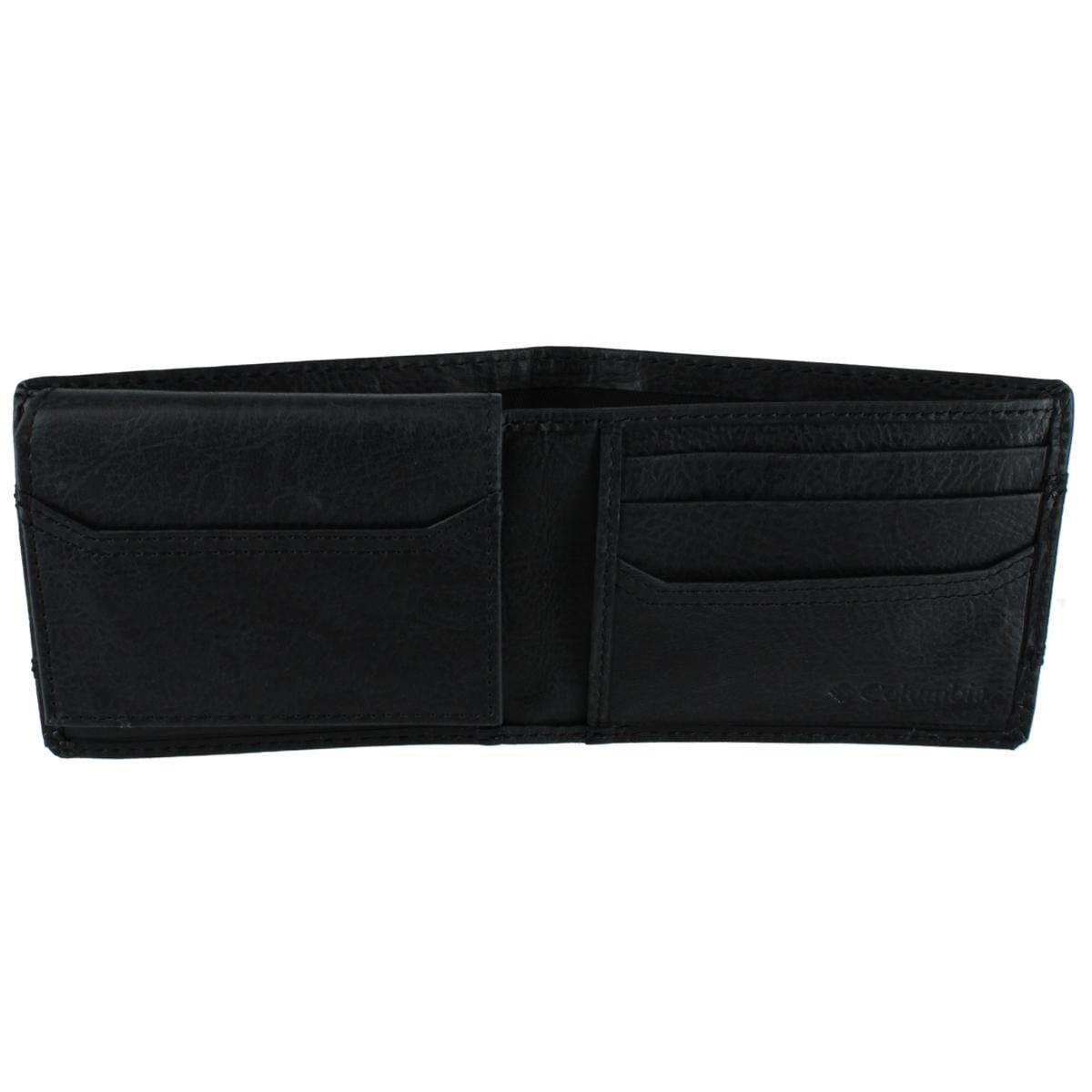 Columbia Men's Leather RFID Two Tone Bifold Wallet - Black