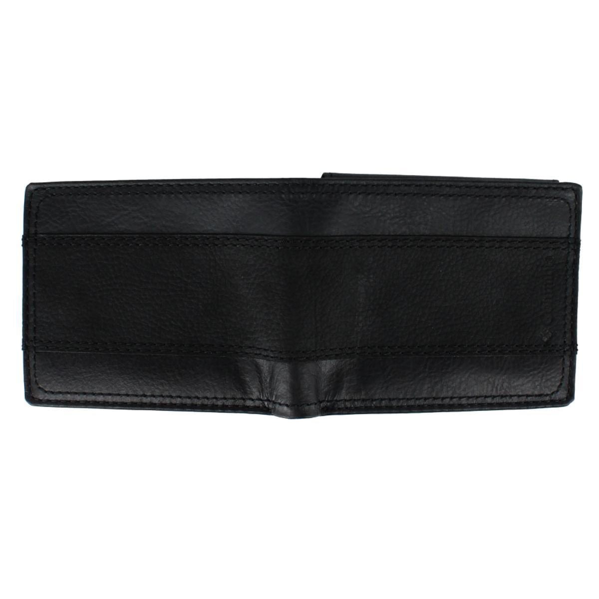 Columbia Men's Leather RFID Two Tone Bifold Wallet - Black