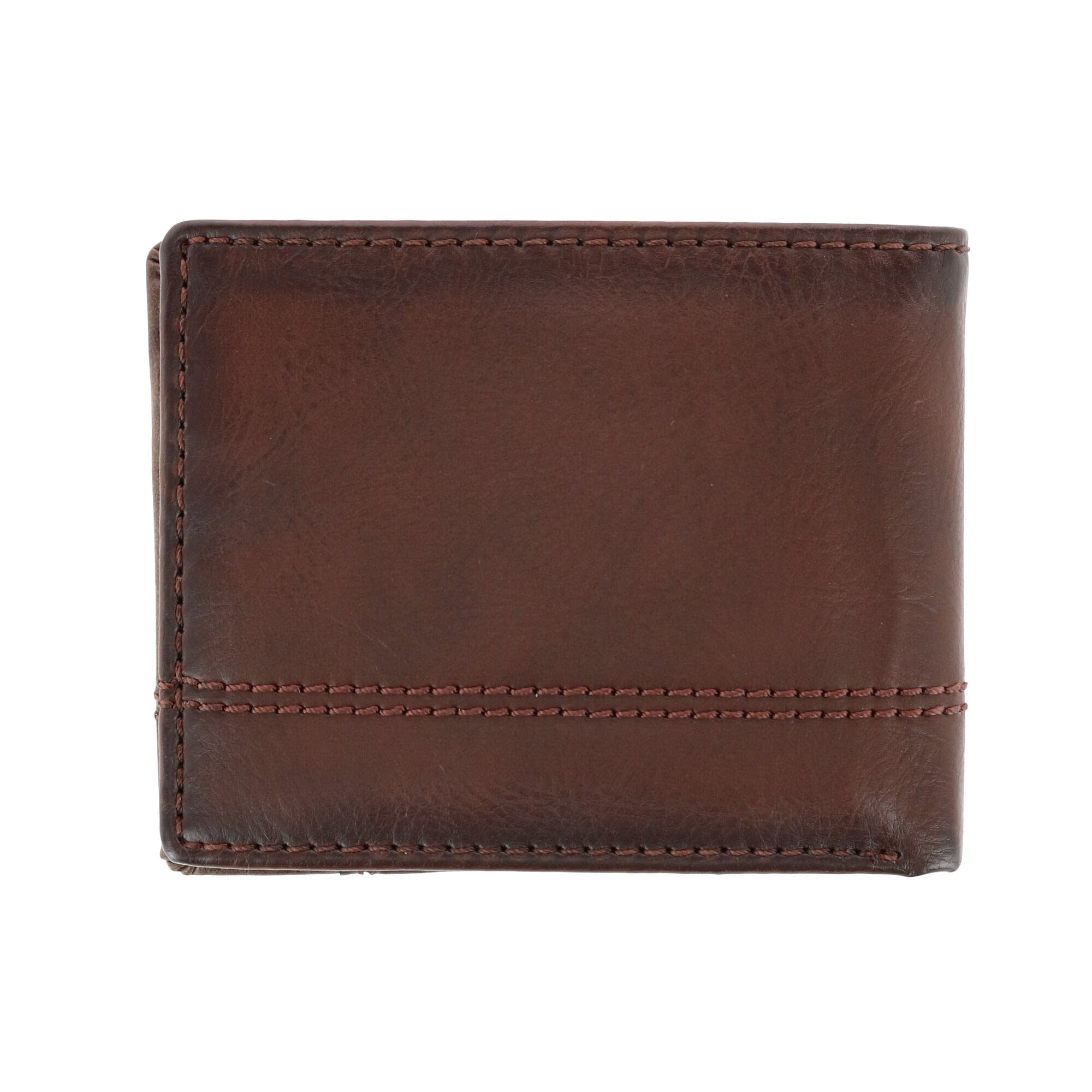 Columbia Men's Leather RFID Slim Bifold Wallet with Exterior Pocket - Brown