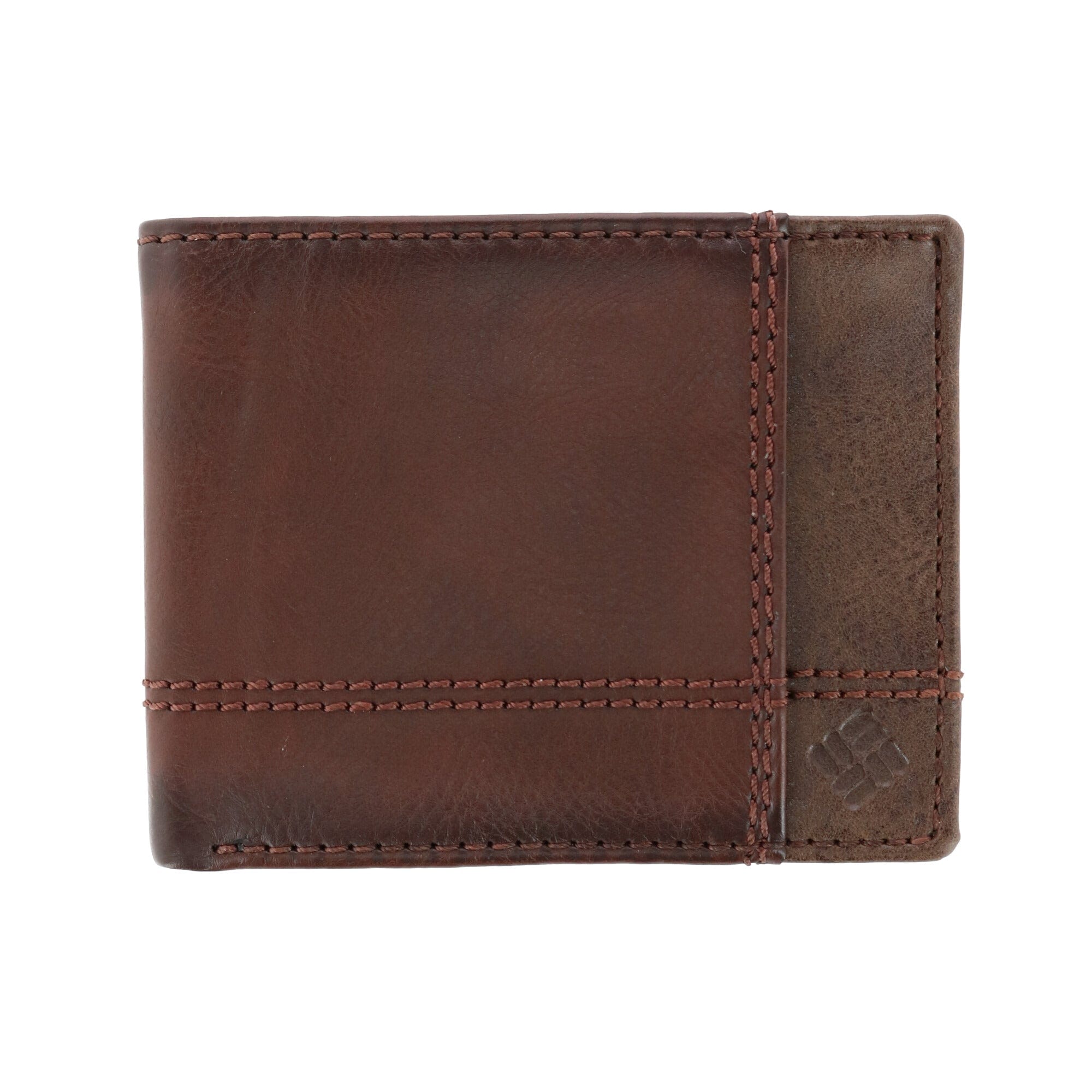 Columbia Men's Leather RFID Slim Bifold Wallet with Exterior Pocket - Men's Leather RFID Slim Bifold Wallet with Exterior Pocket