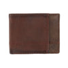 Men's Leather RFID Slim Bifold Wallet with Exterior Pocket