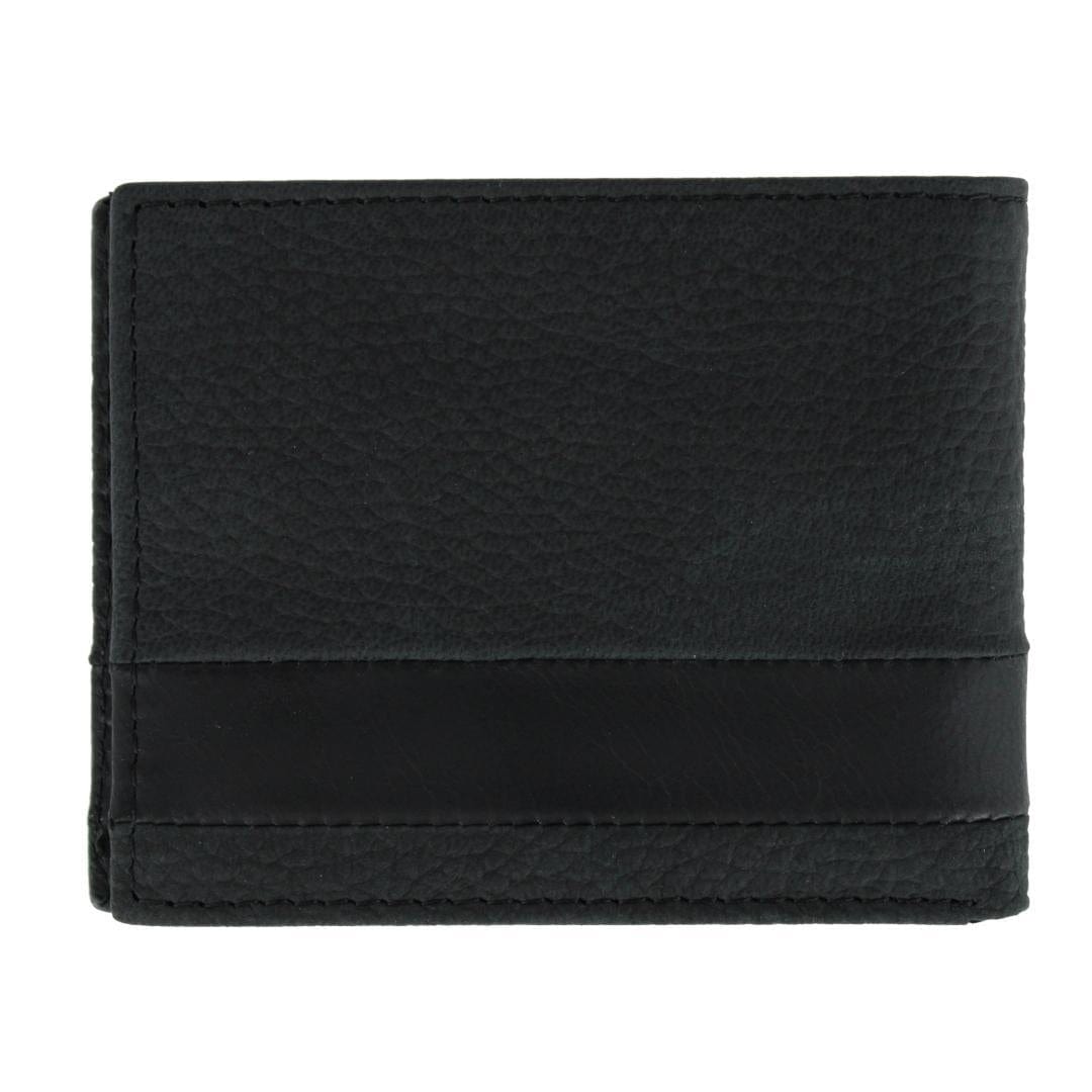 Columbia Men's Leather RFID Extra Capacity Slim Bifold Wallet - Black