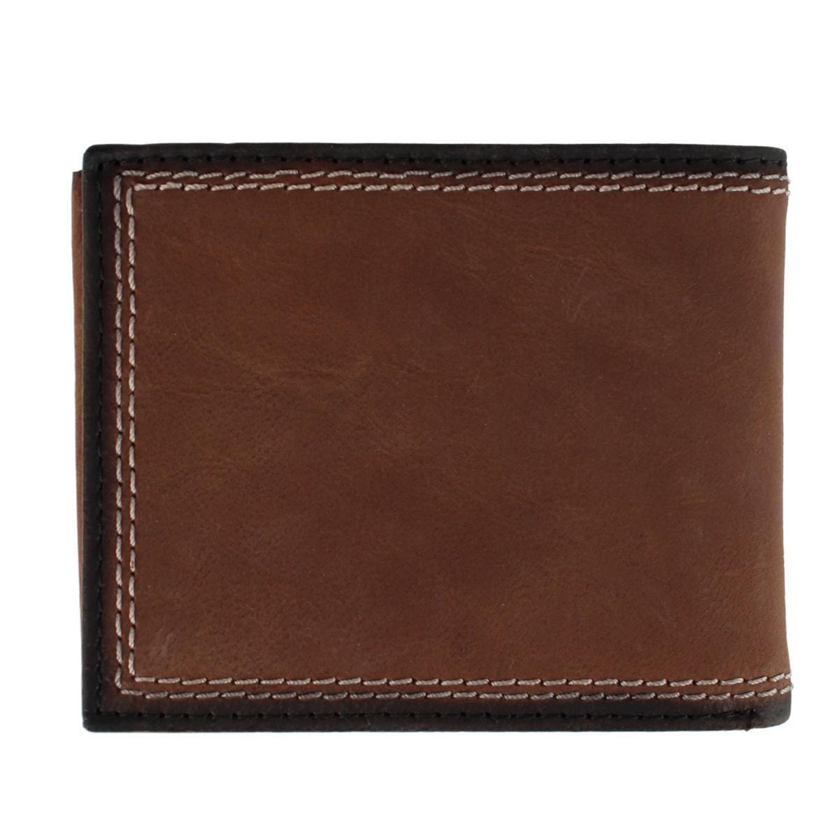 Columbia Men's Leather Traveler Bifold RFID Wallet - Brown