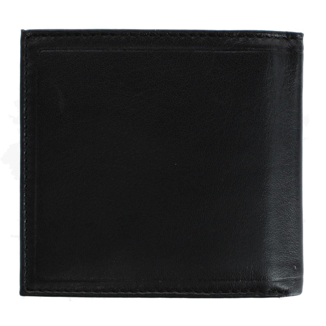 Dockers Men's Leather RFID Extra Capacity Hipster Wallet - Black