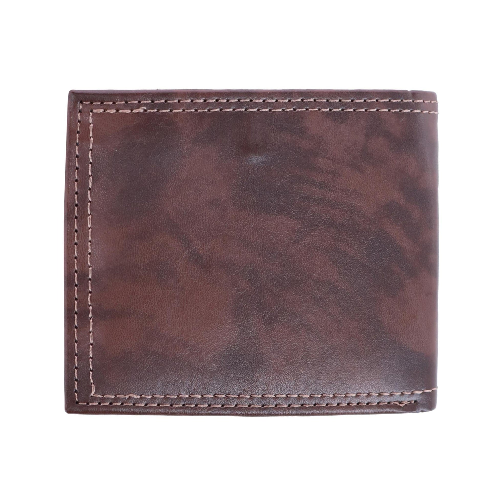 Dockers Men's Leather RFID Slimfold Bifold Wallet - Brown