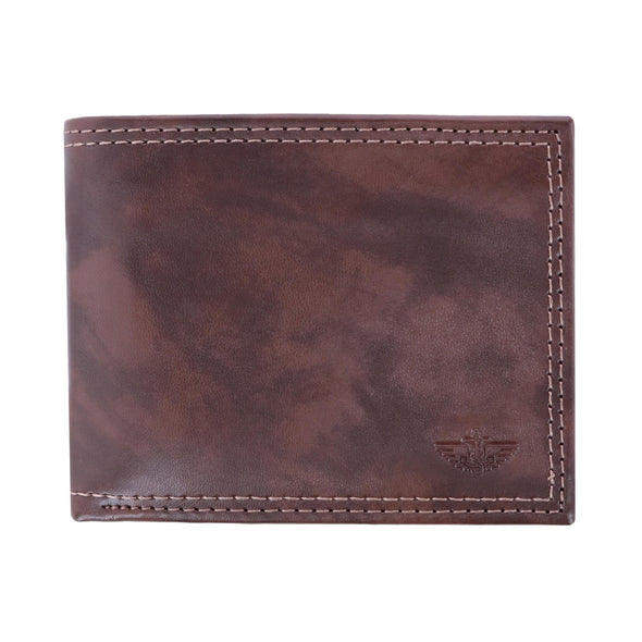Men's Leather RFID Slimfold Bifold Wallet