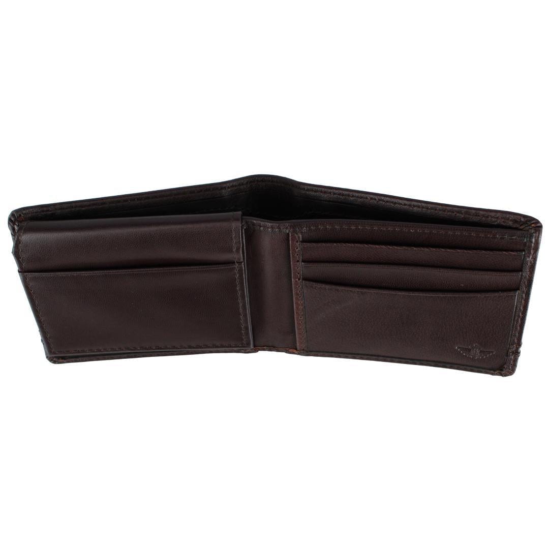 Dockers Men's Leather RFID Extra Capacity Passcase Wallet - Cordovan