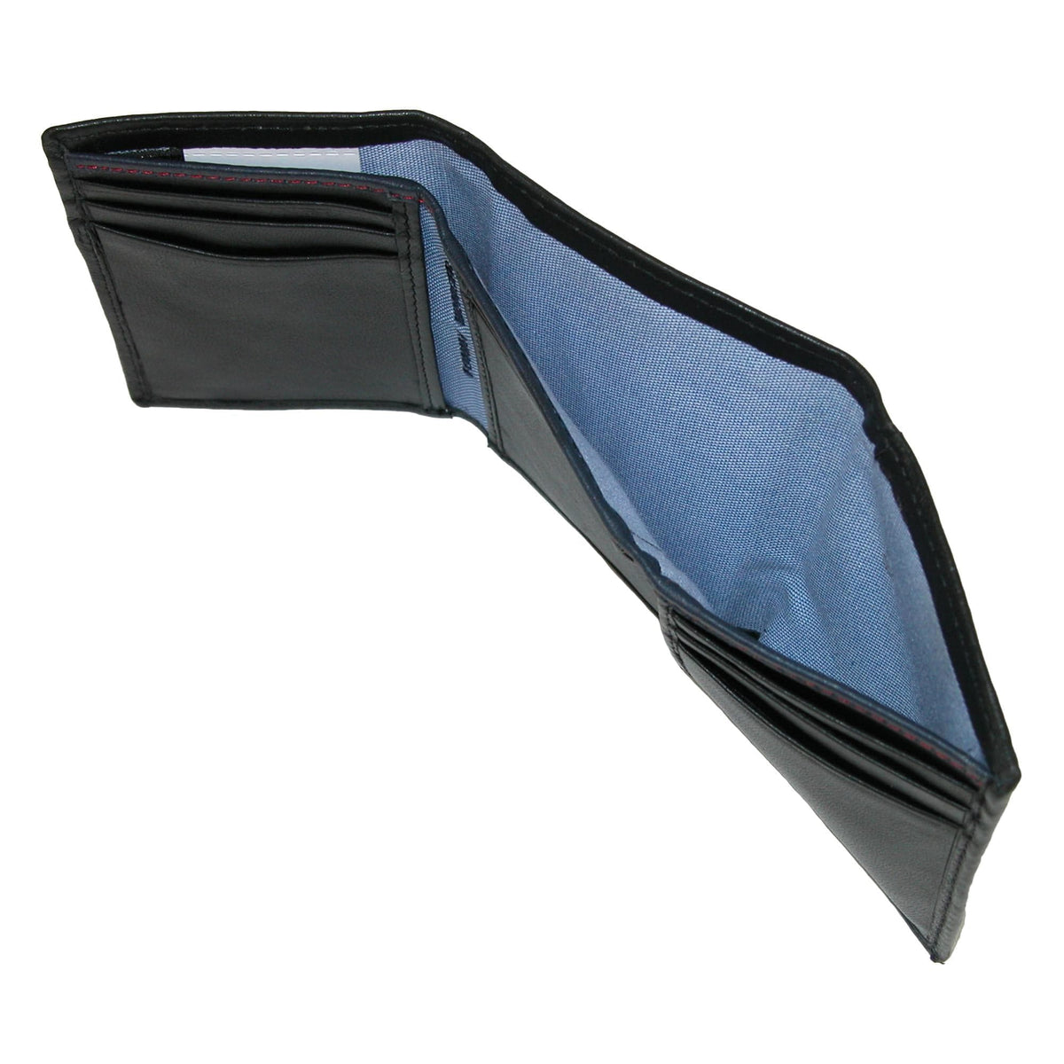 Tommy Hilfiger Men's Leather Oxford Slim Trifold Wallet - Black
