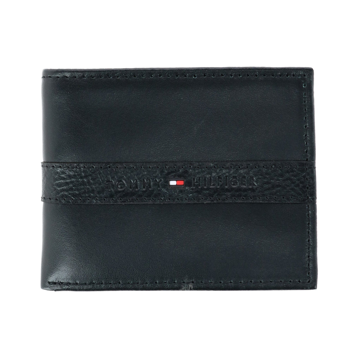 Tommy Hilfiger Men's Leather Ranger RFID Bifold Wallet with Coin Pocket - Men's Leather Ranger RFID Bifold Wallet with Coin Pocket