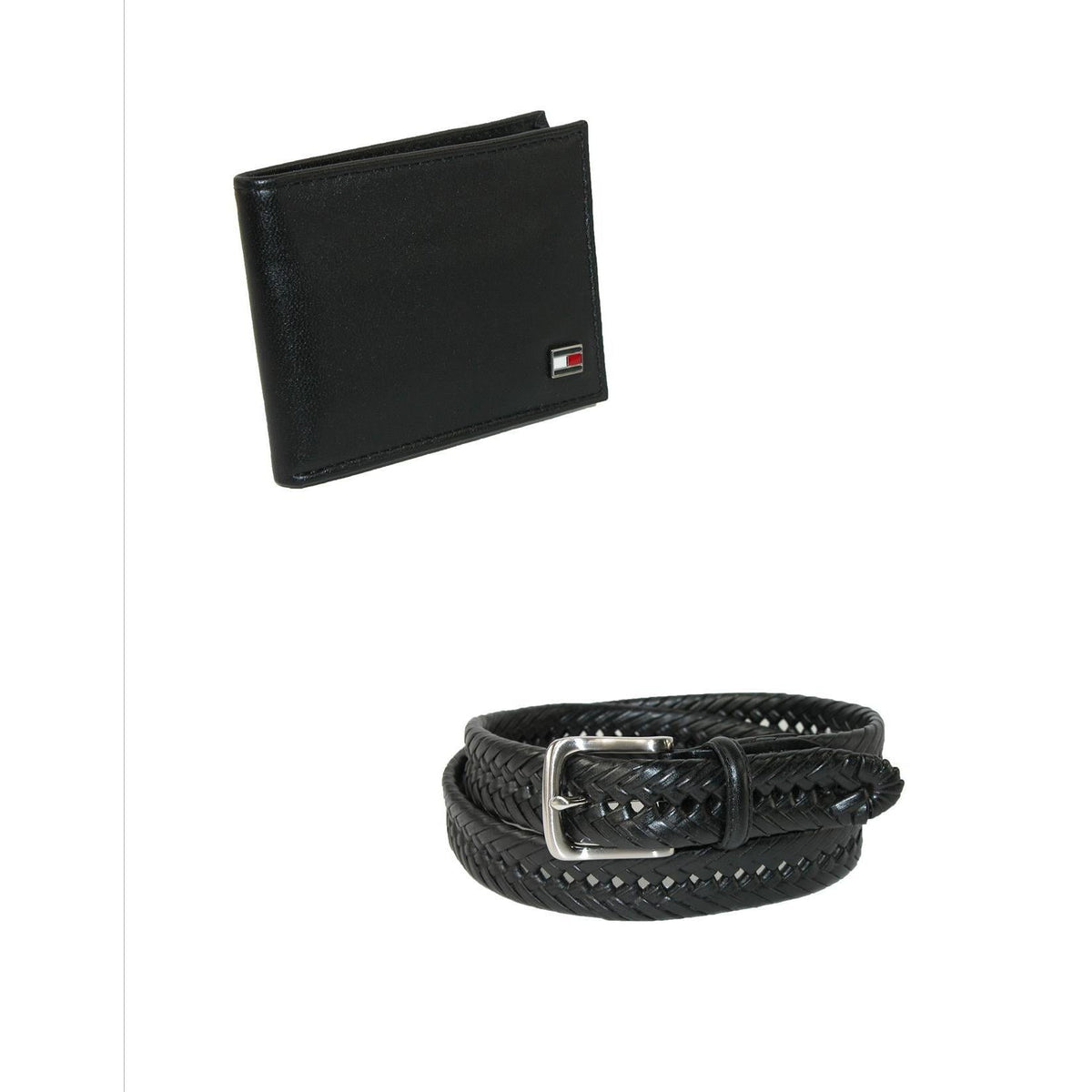 Tommy Hilfiger Men's Dress Belt and Bifold Wallet Gift Set - Black