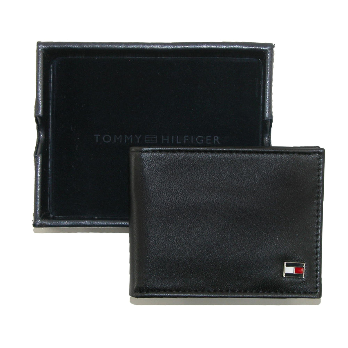 Tommy Hilfiger Men's Dress Belt and Bifold Wallet Gift Set - Black