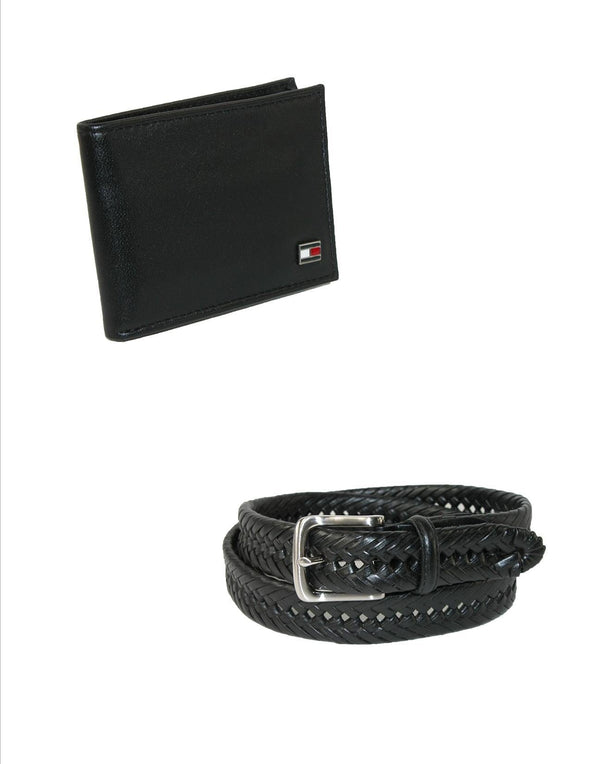 Men's Dress Belt and Bifold Wallet Gift Set