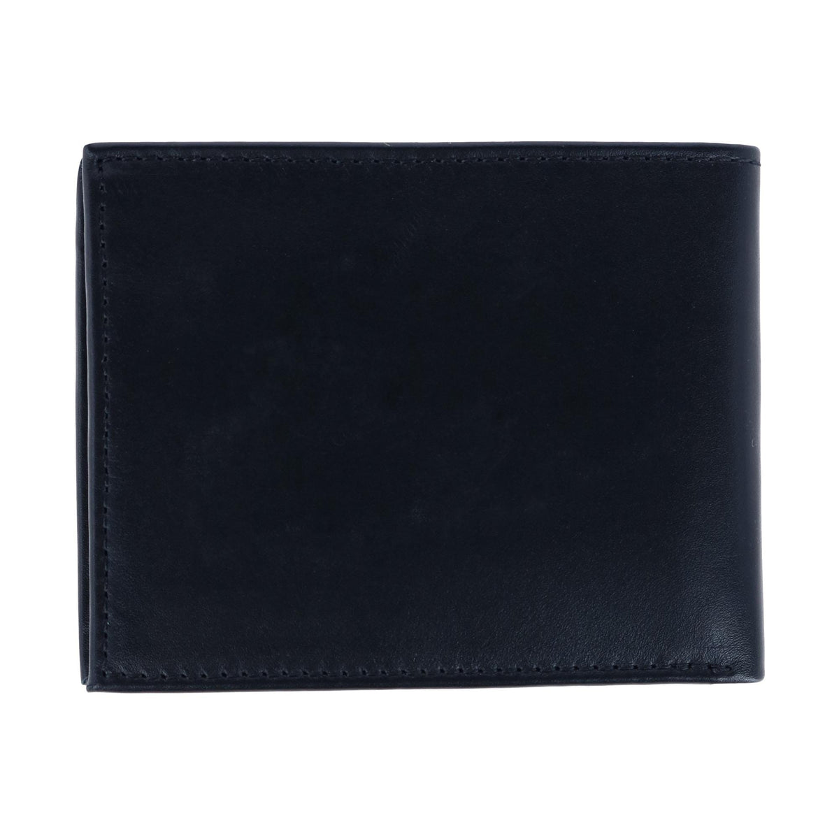 Tommy Hilfiger Men's Leather Dore Passcase Bifold Wallet - Black
