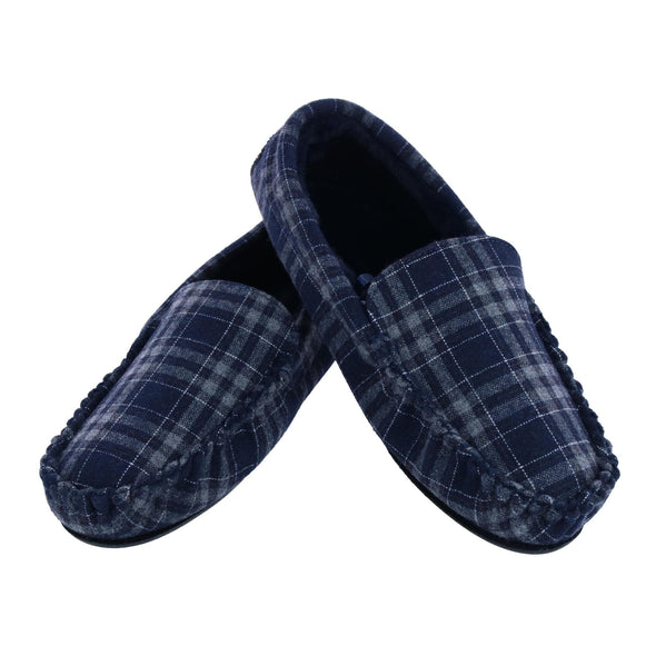 Men's Slip On Plaid Slipper