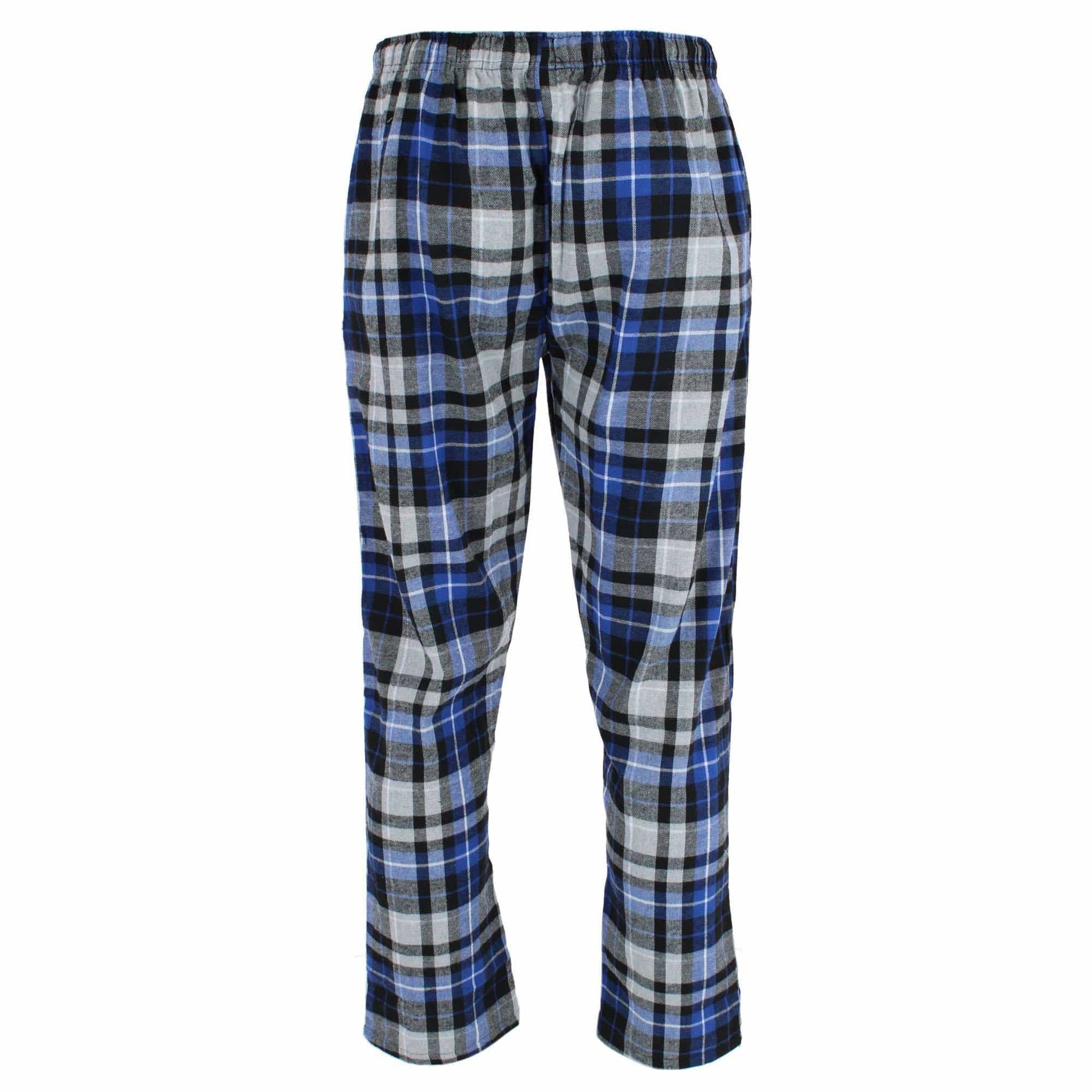 Ten West Apparel Men's Flannel Pajama Pants - Black/Blue