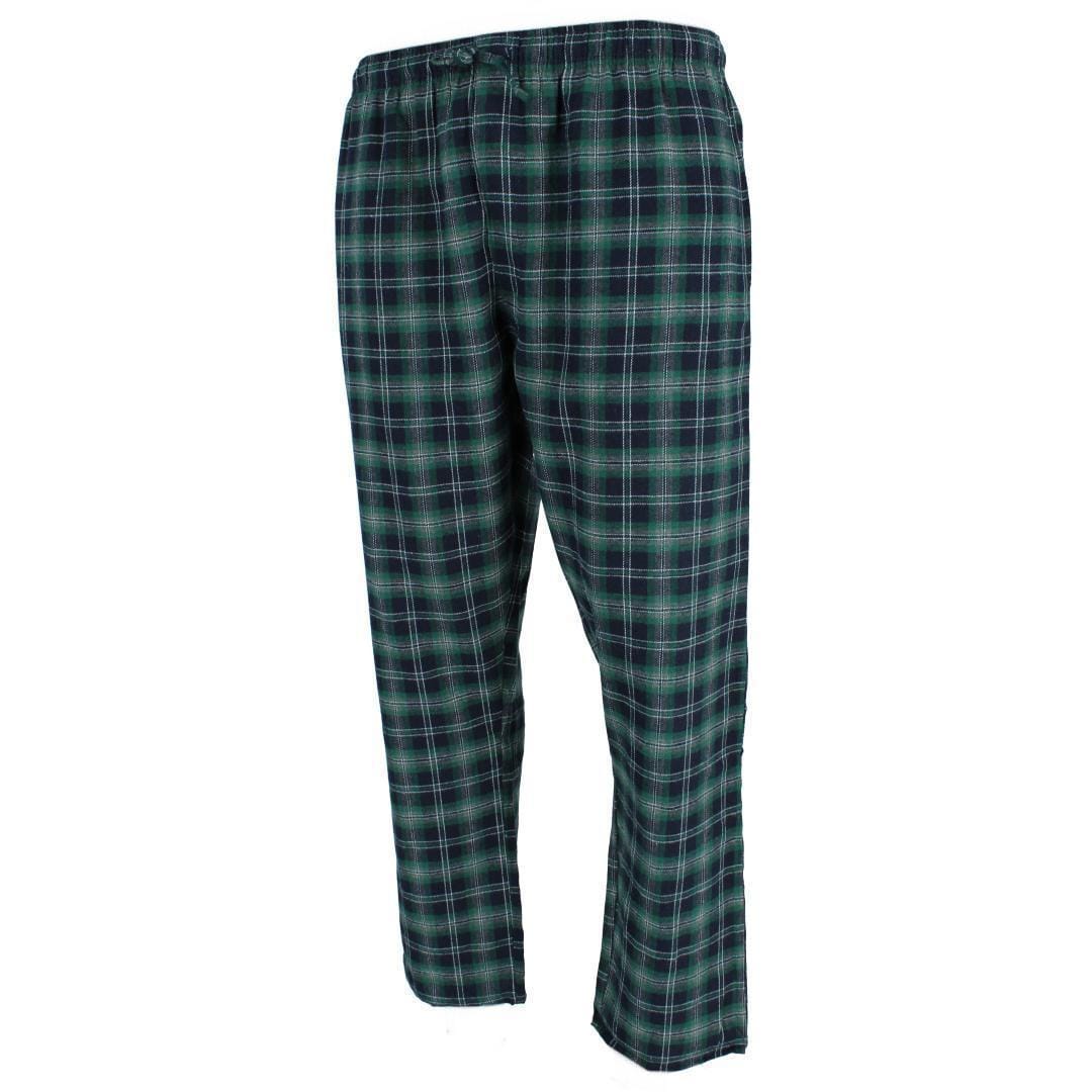 Ten West Apparel Men's Flannel Pajama Pants - Navy/Green