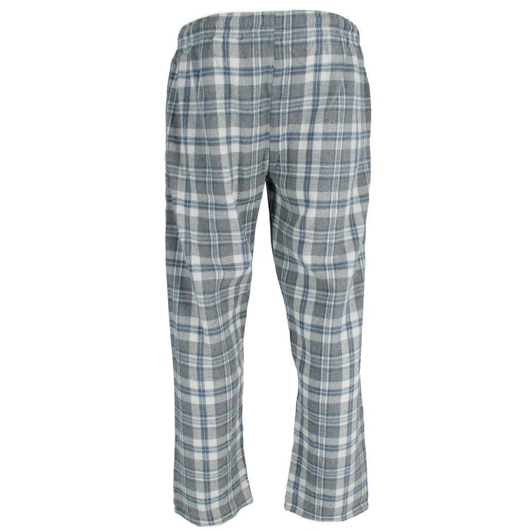 Ten West Apparel Men's Flannel Pajama Pants - Navy/Gray/White