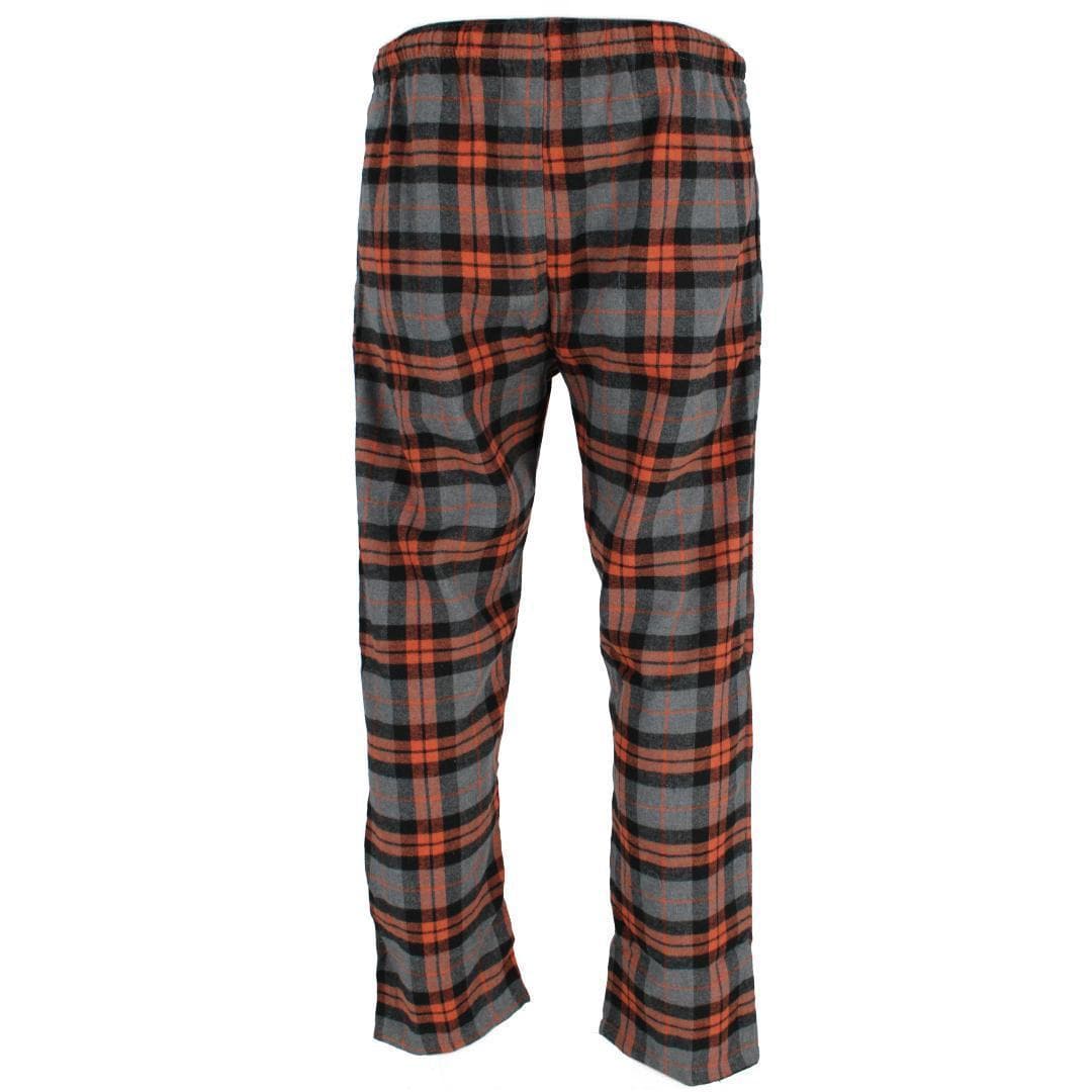 Ten West Apparel Men's Flannel Pajama Pants - Orange/Gray