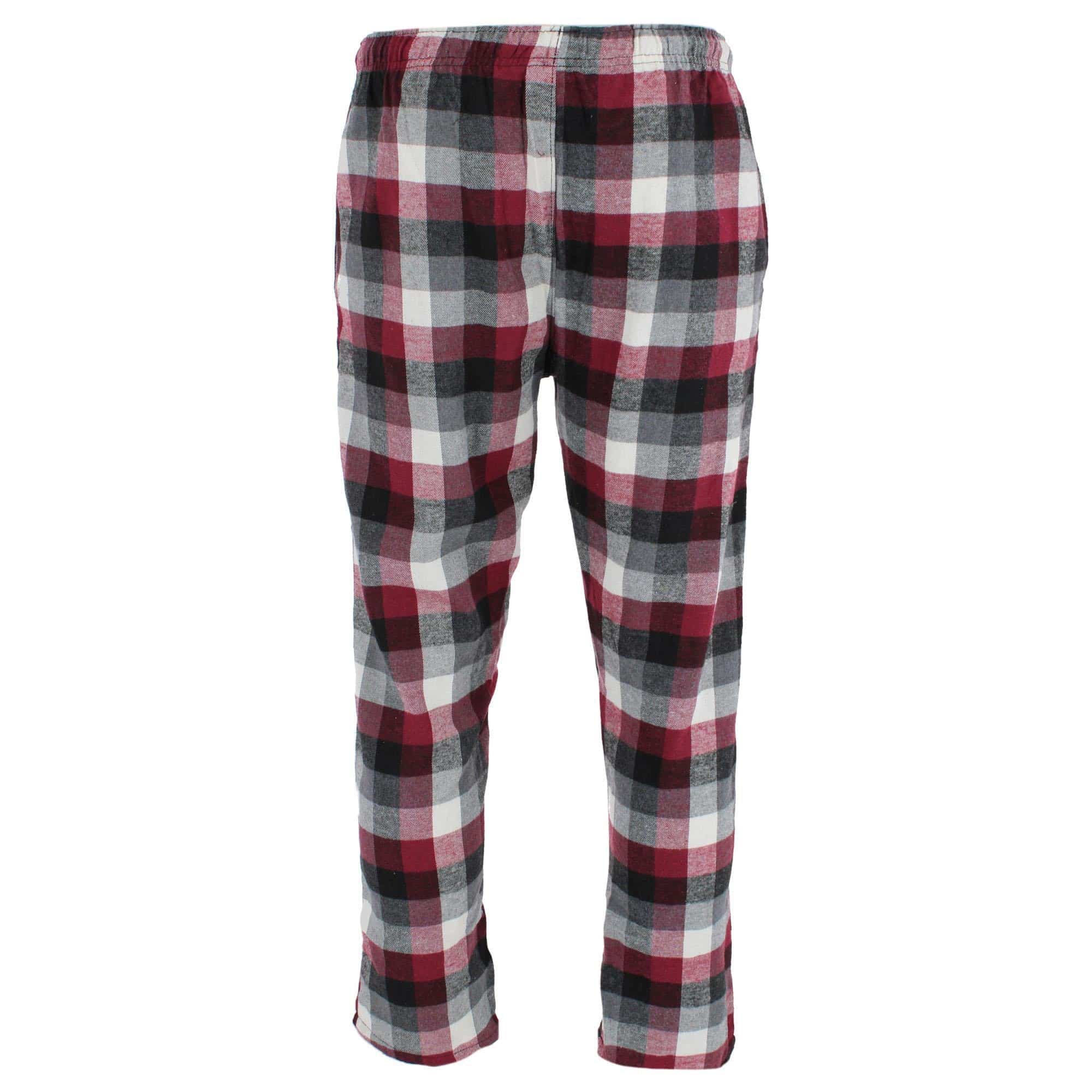 Ten West Apparel Men's Flannel Pajama Pants - Red/Black/White