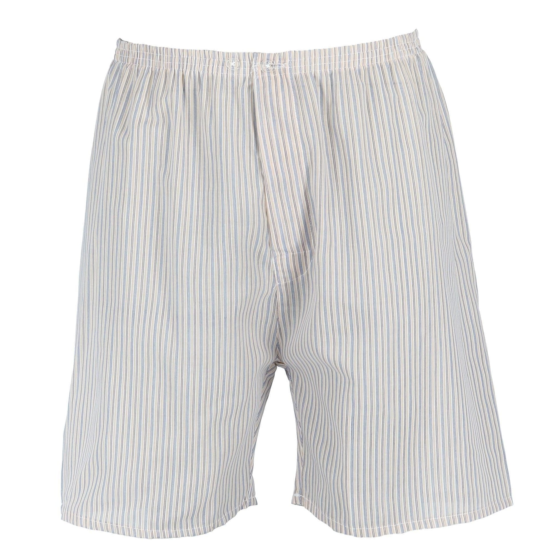 Ten West Apparel Men's Short Sleeve Short Leg Pajama Set - Goldenrod Stripe