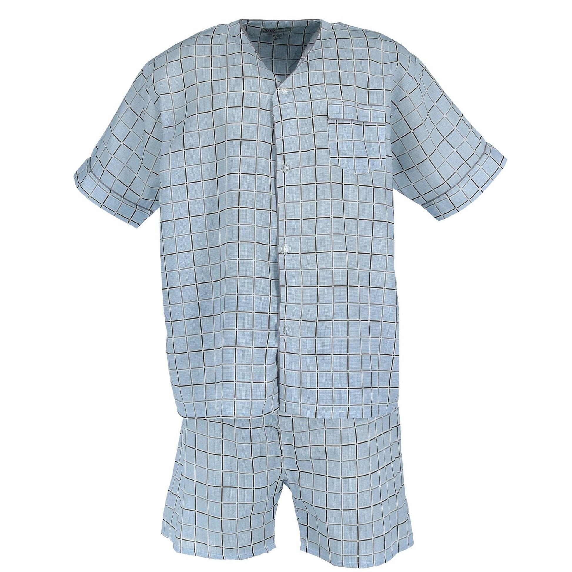 Ten West Apparel Men's Short Sleeve Short Leg Pajama Set