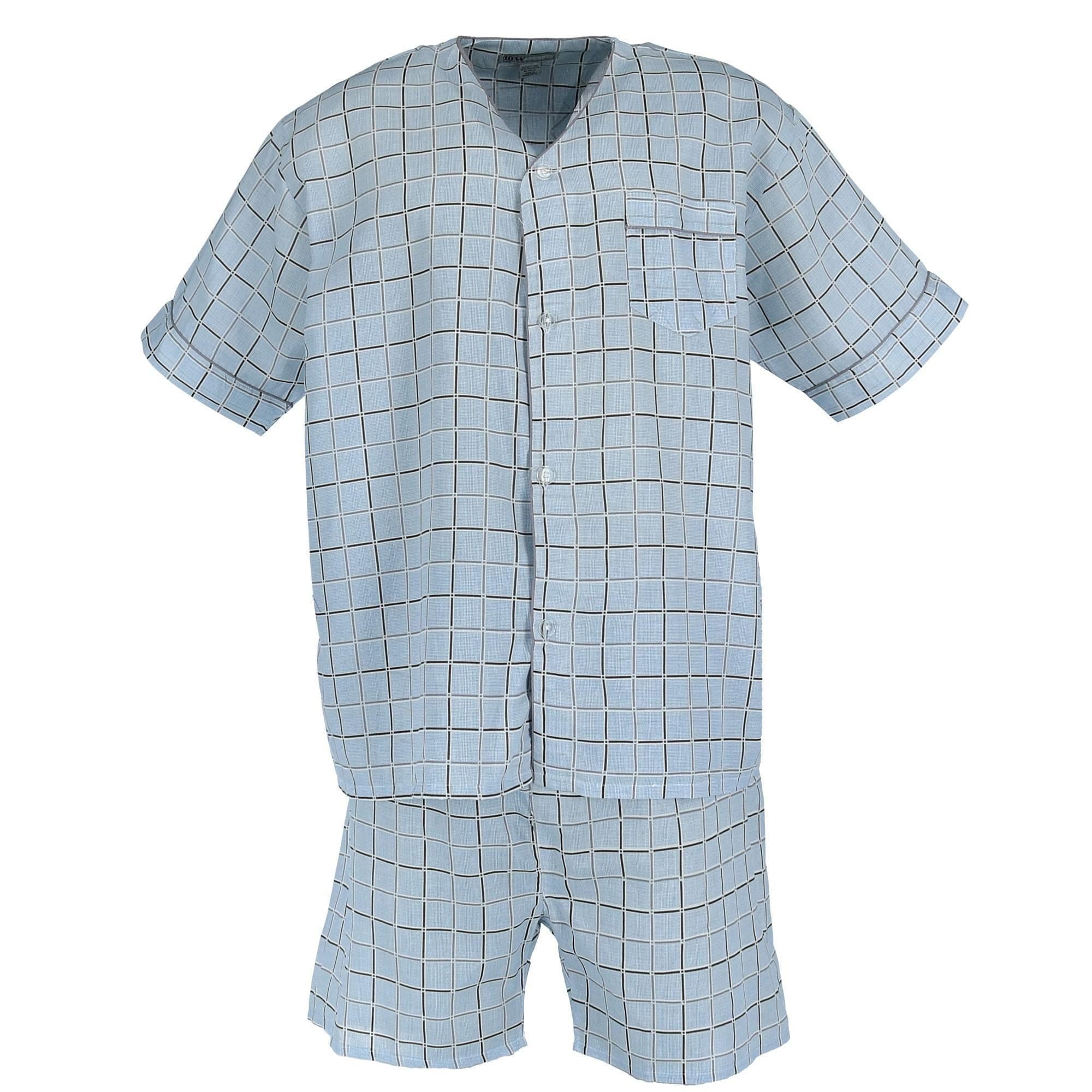 Ten West Apparel Men's Short Sleeve Short Leg Pajama Set