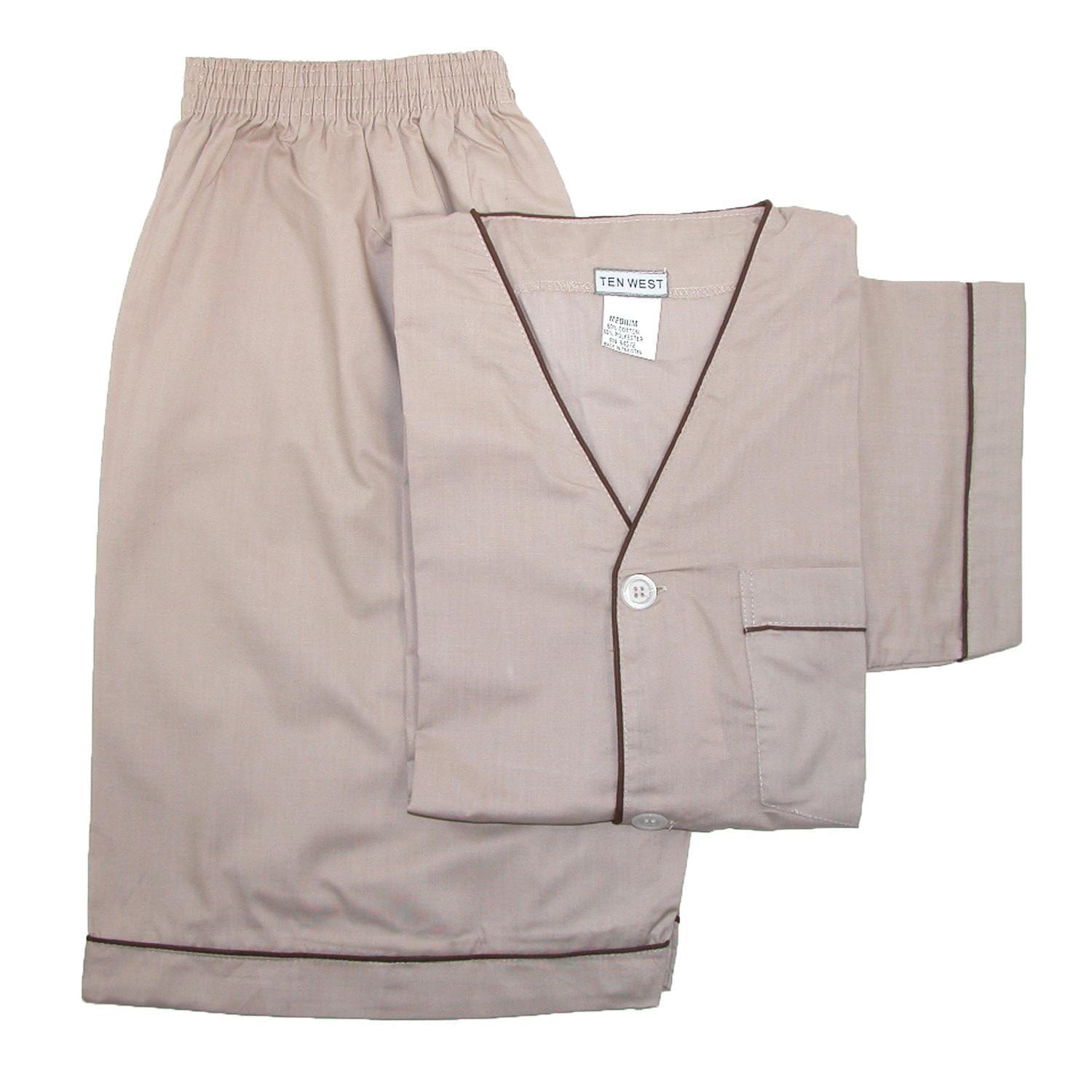 Ten West Apparel Men's Short Sleeve Short Leg Pajama Set