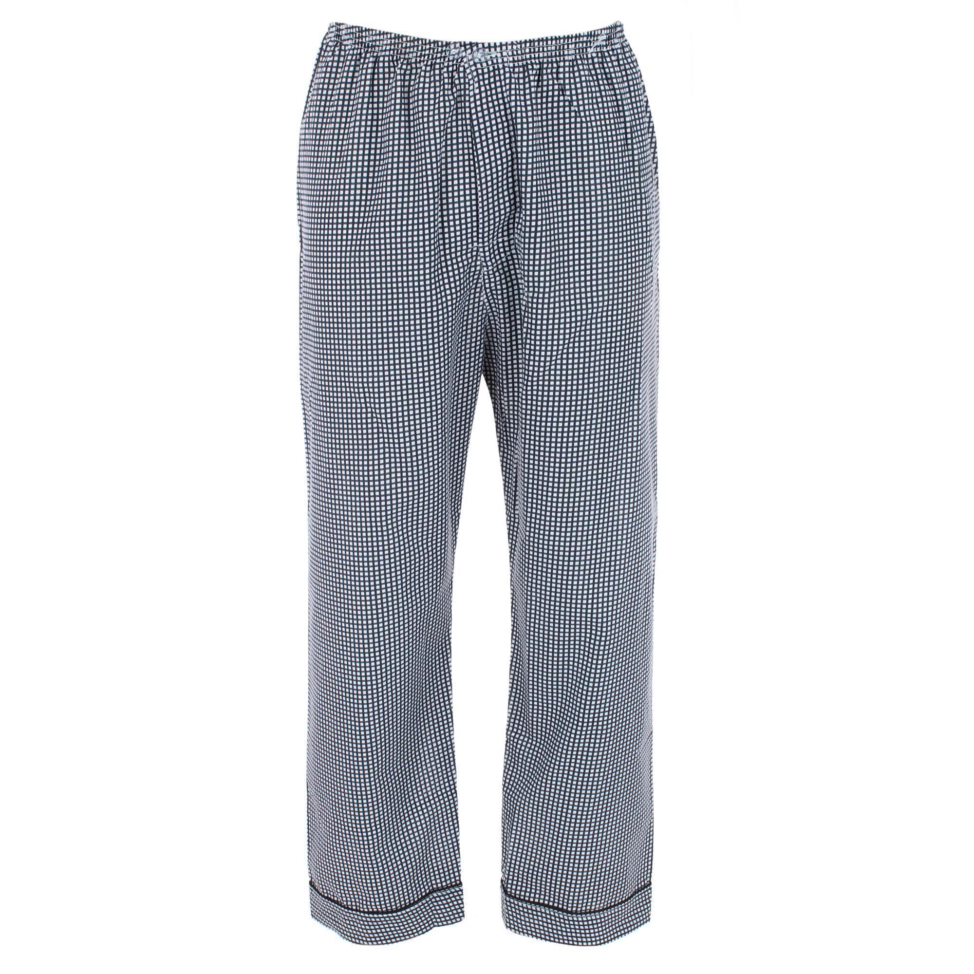 Ten West Apparel Men's Long Sleeve Long Pant Pajama Set - Black