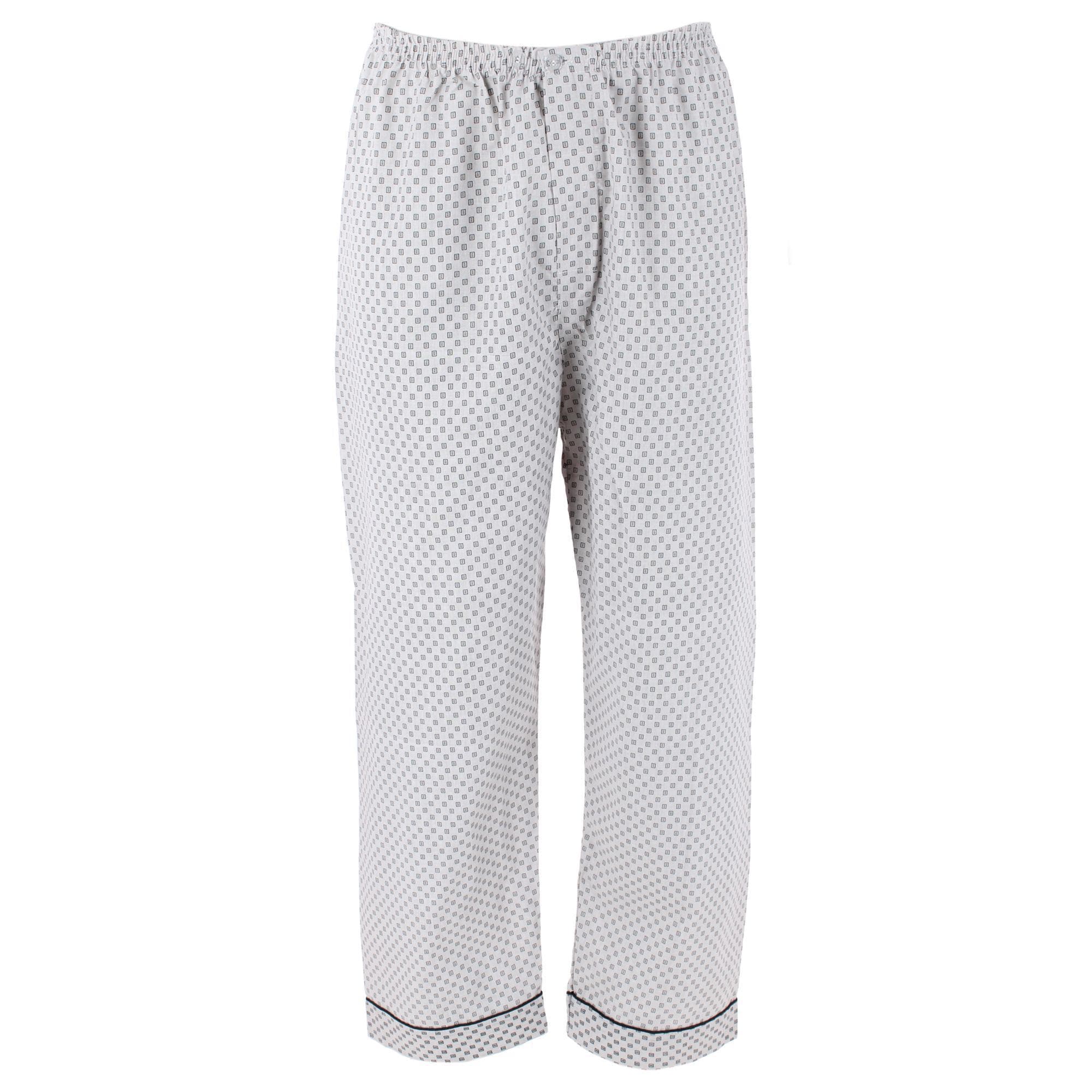 Ten West Apparel Men's Long Sleeve Long Pant Pajama Set - Grey