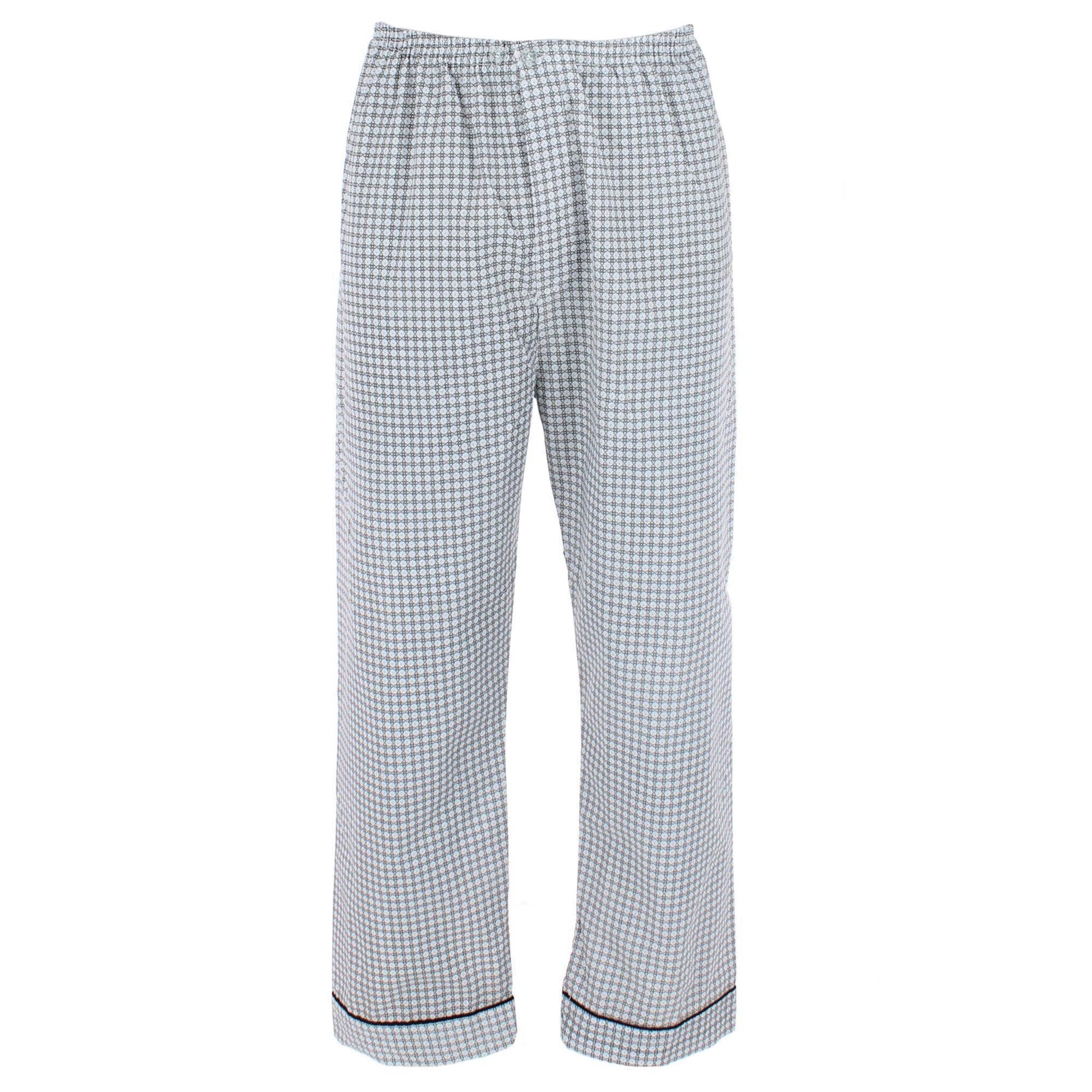 Ten West Apparel Men's Long Sleeve Long Pant Pajama Set - Tan
