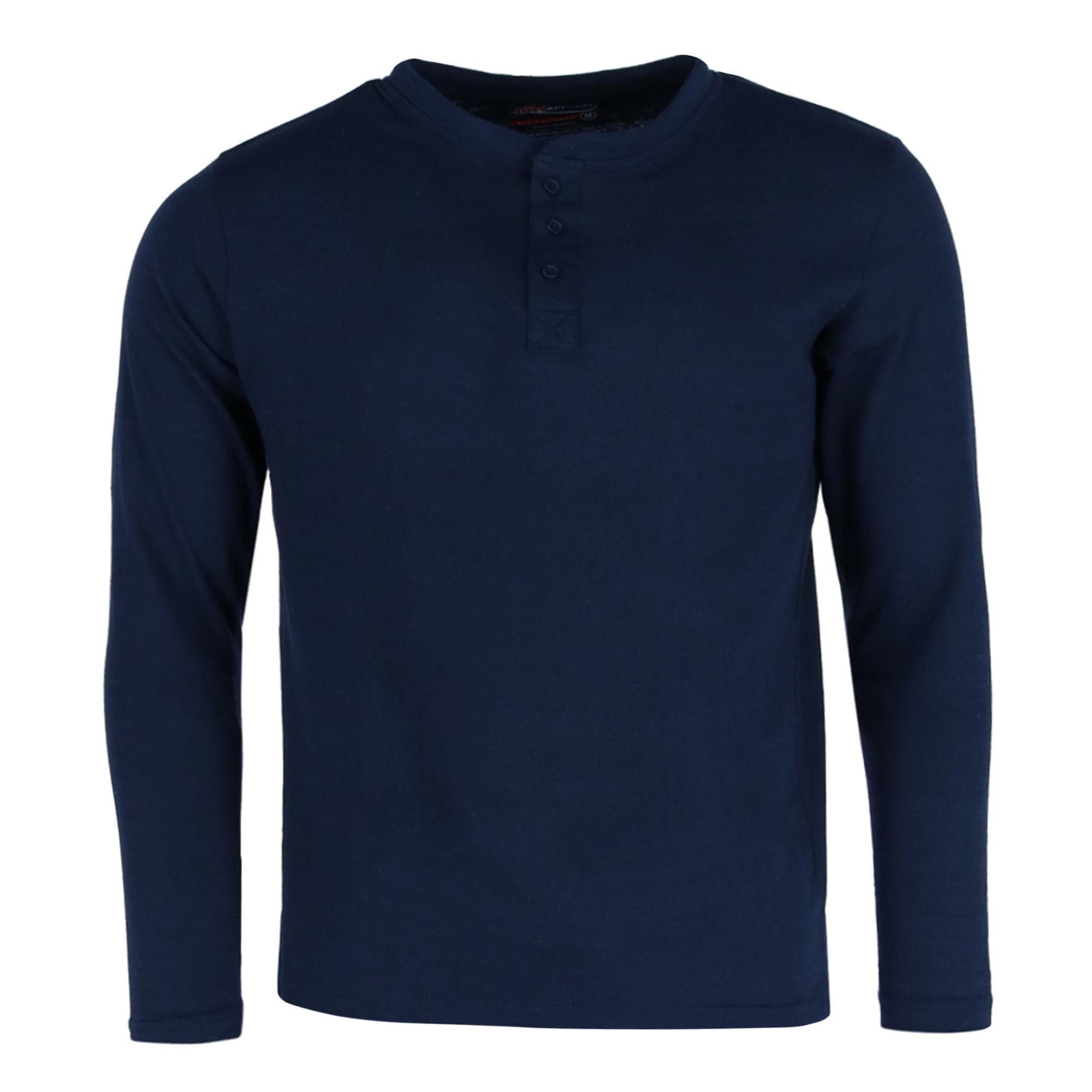 Ten West Apparel Men's Long Sleeve Henley With Flannel Pant Lounge Set - Blue