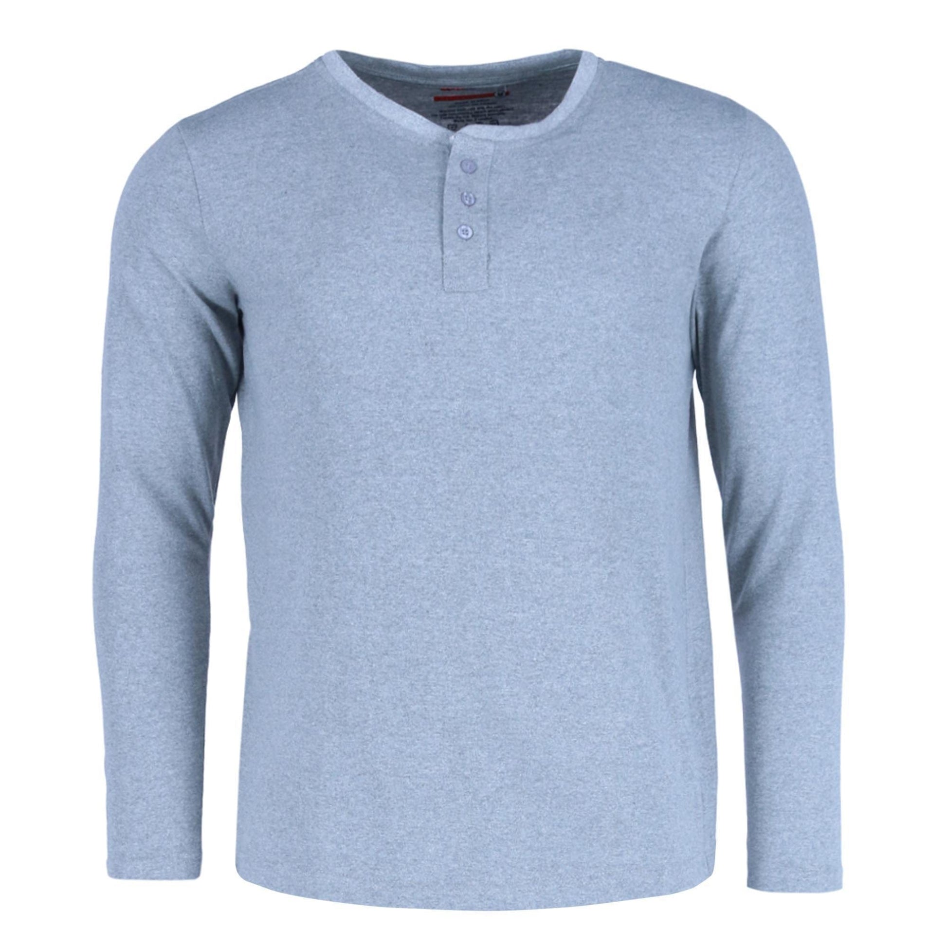 Ten West Apparel Men's Long Sleeve Henley With Flannel Pant Lounge Set - Navy