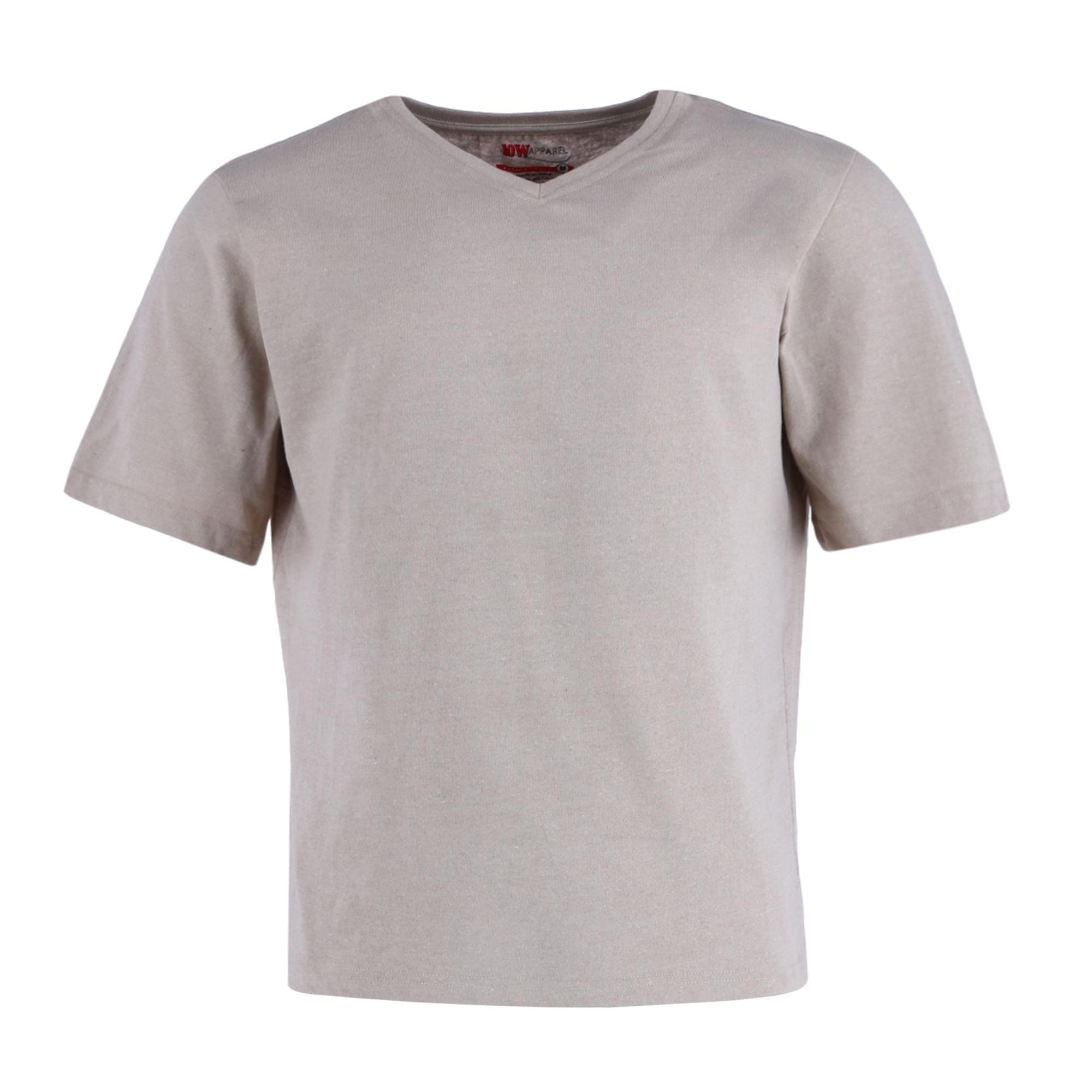 Ten West Apparel Men's V-Neck Top With Plaid Jogger Lounge Set - White / Beige