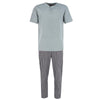 Men's Henley Short Sleeve and Plaid Pajama Pant Set