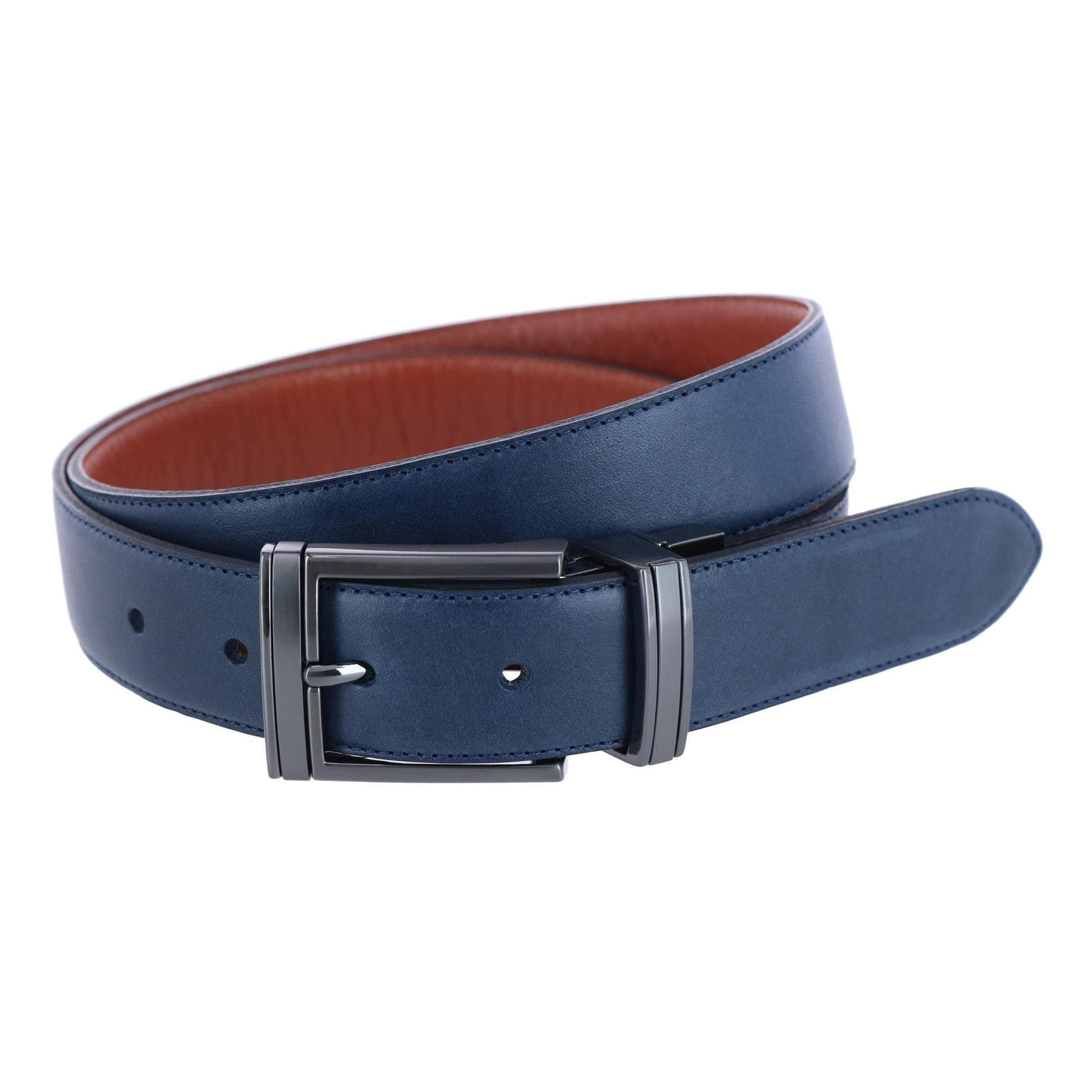 Trafalgar Men's Maverick 32mm Reversible Leather Dress Belt - Men's Maverick 32mm Reversible Leather Dress Belt