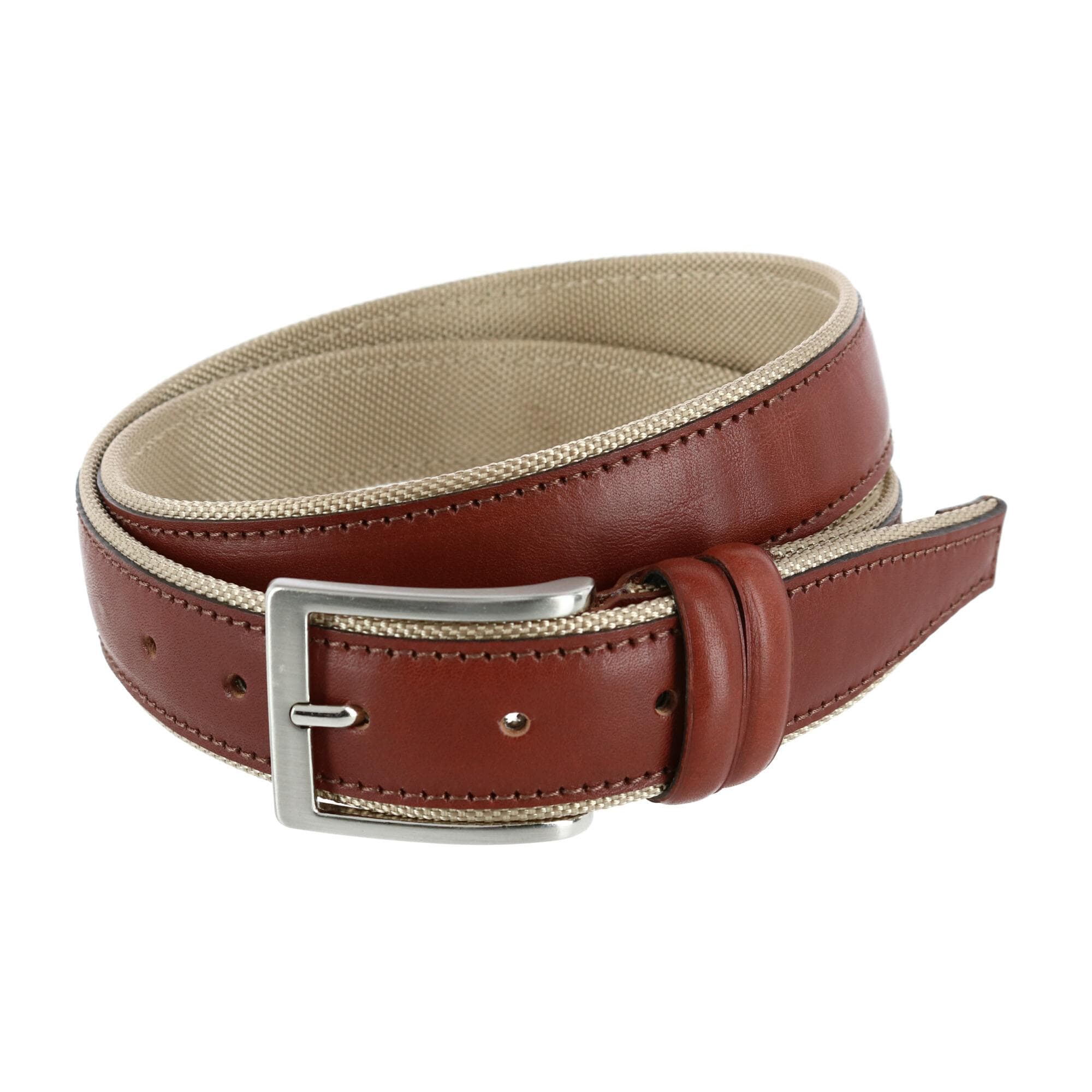 Trafalgar Men's The Back Nine Leather and Nylon Golf Belt - Men's The Back Nine Leather and Nylon Golf Belt